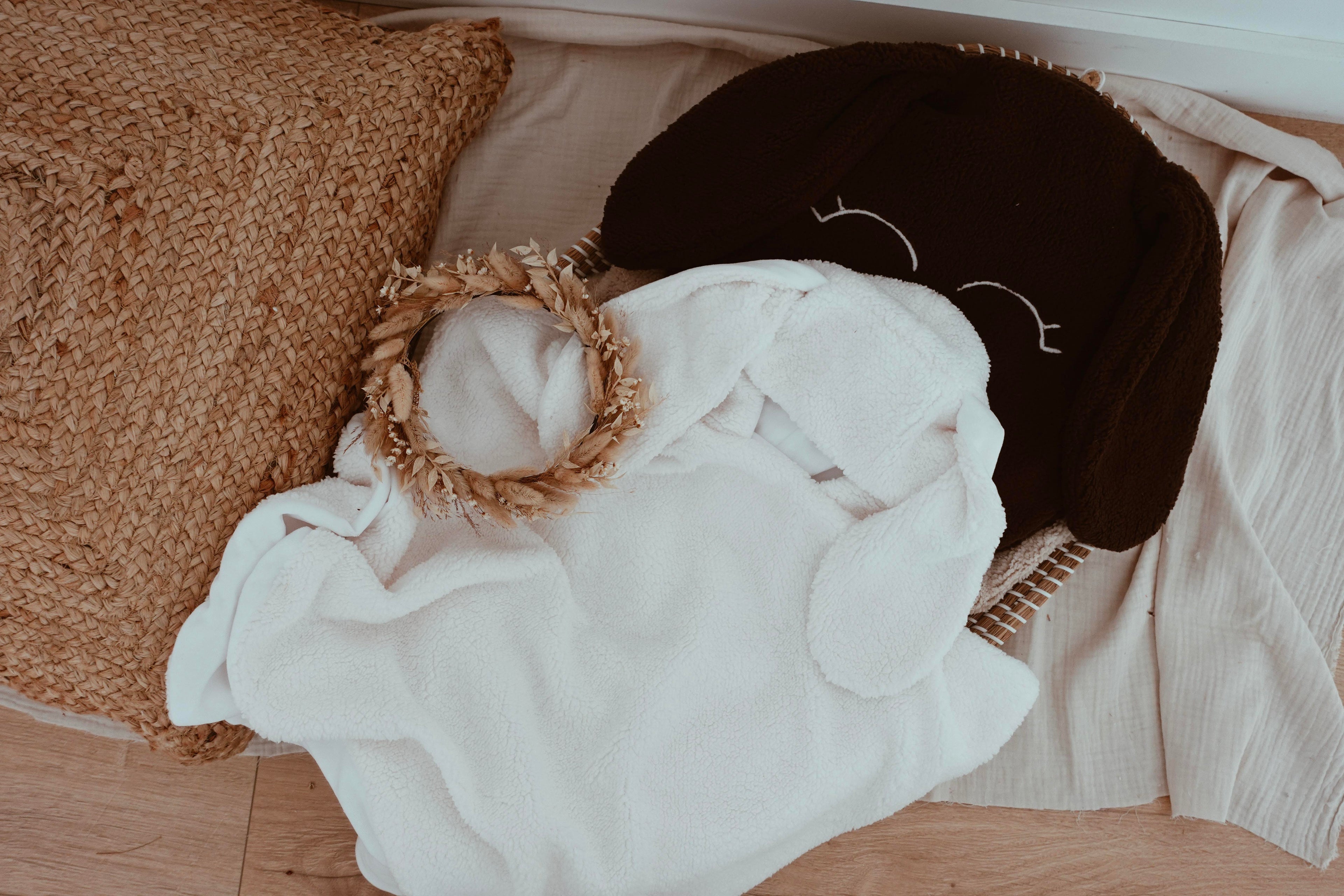 Petit Coussin Moumoute Pure - Épaisse Châtaigne