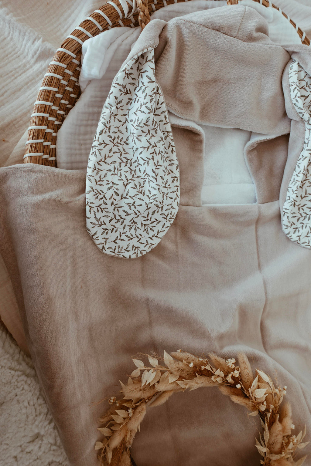 Poncho de bain Velours - Green Leaves