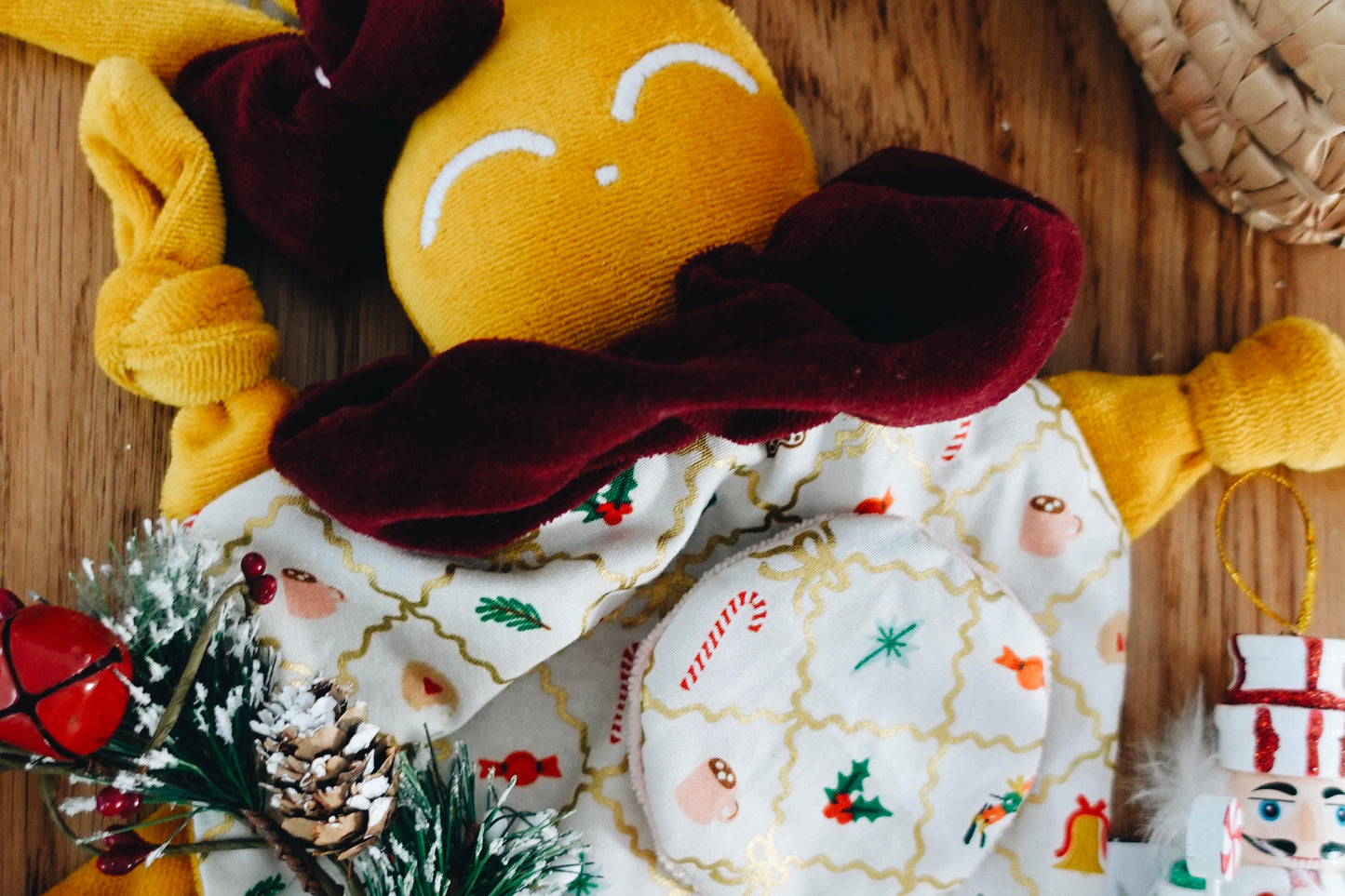 Doudou Velours Chouchou - Holiday Argyle