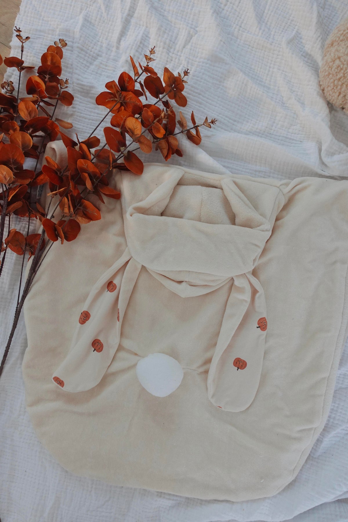 Poncho Velours - Pumpkin Spice