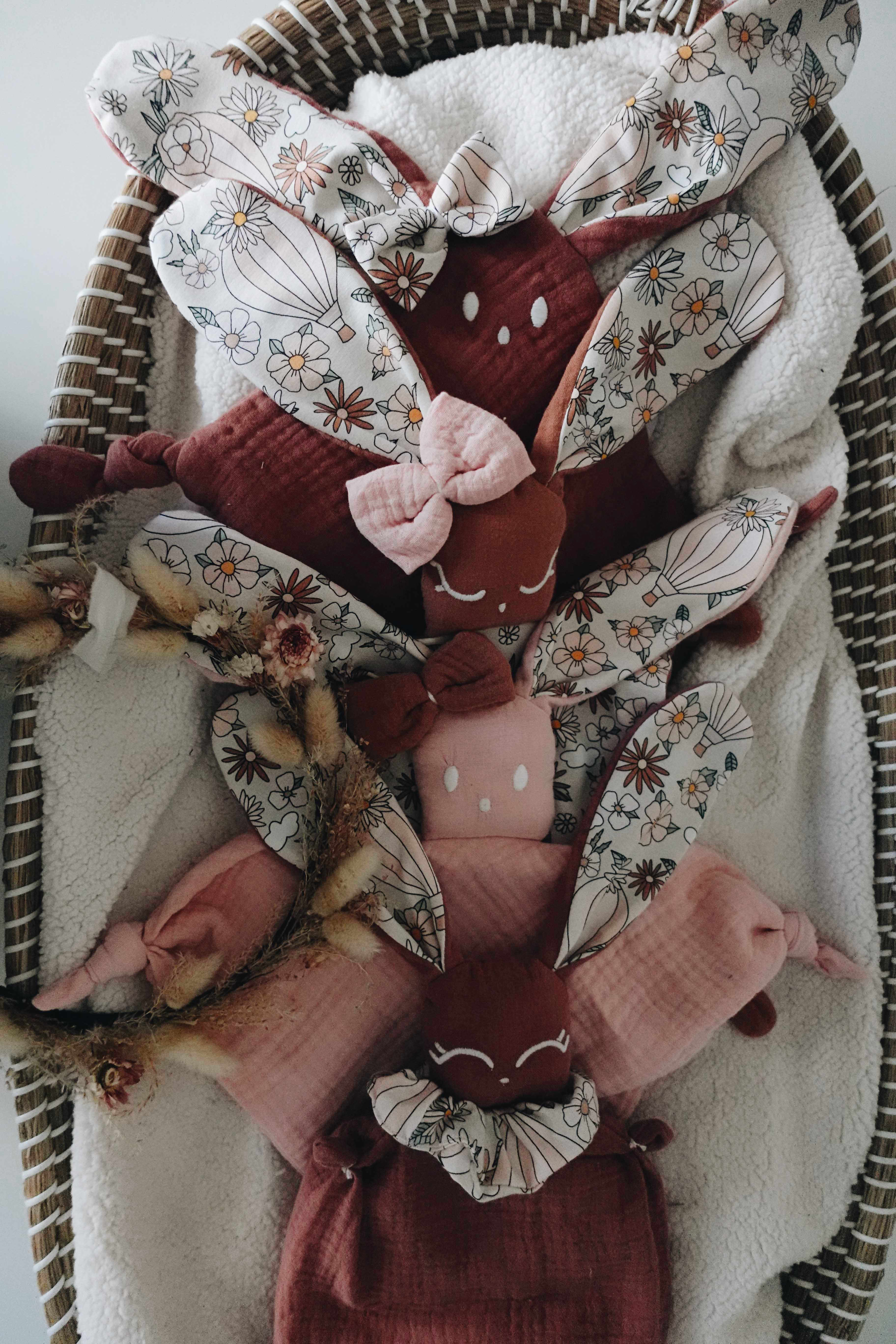 Doudou lange Gaufrette - Flower Balloons