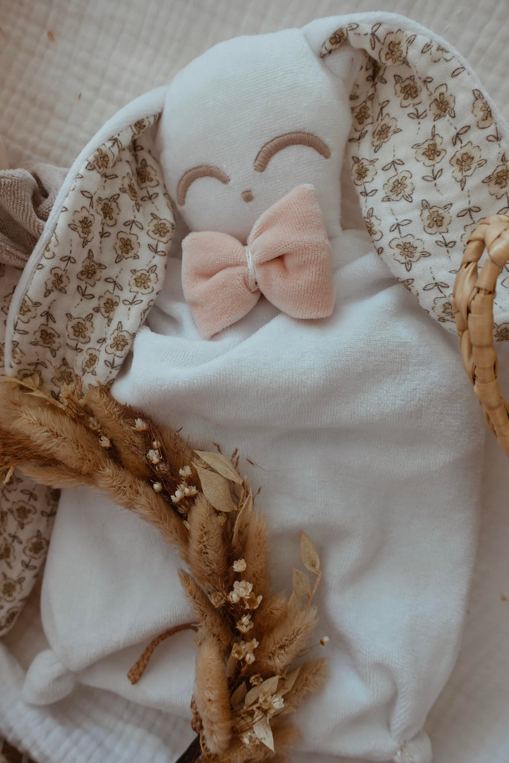 Bouillotte noyaux de cerise Velours - Retro Floral