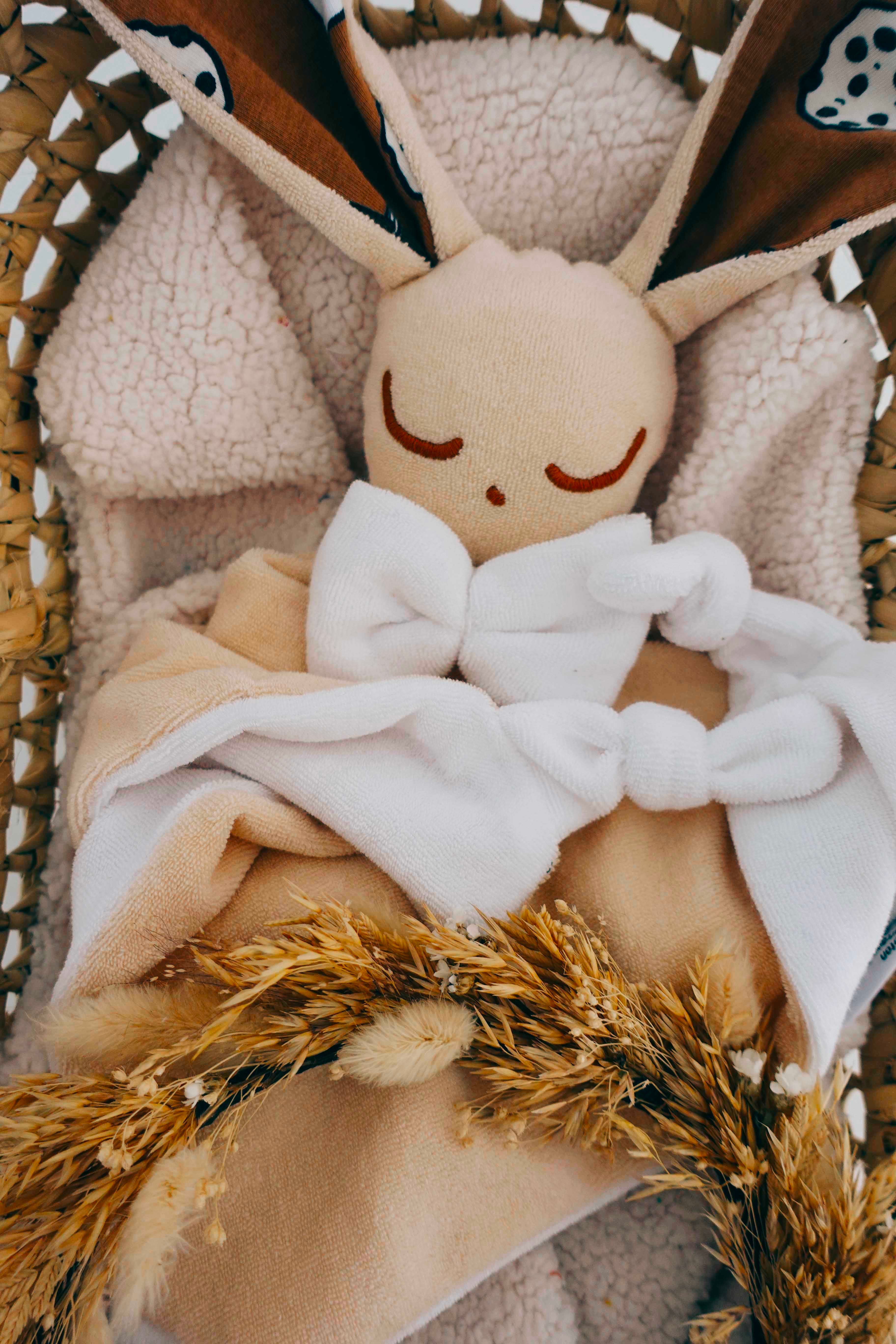 Doudou Eponge Câlin Noeuds - Milk and Cookies