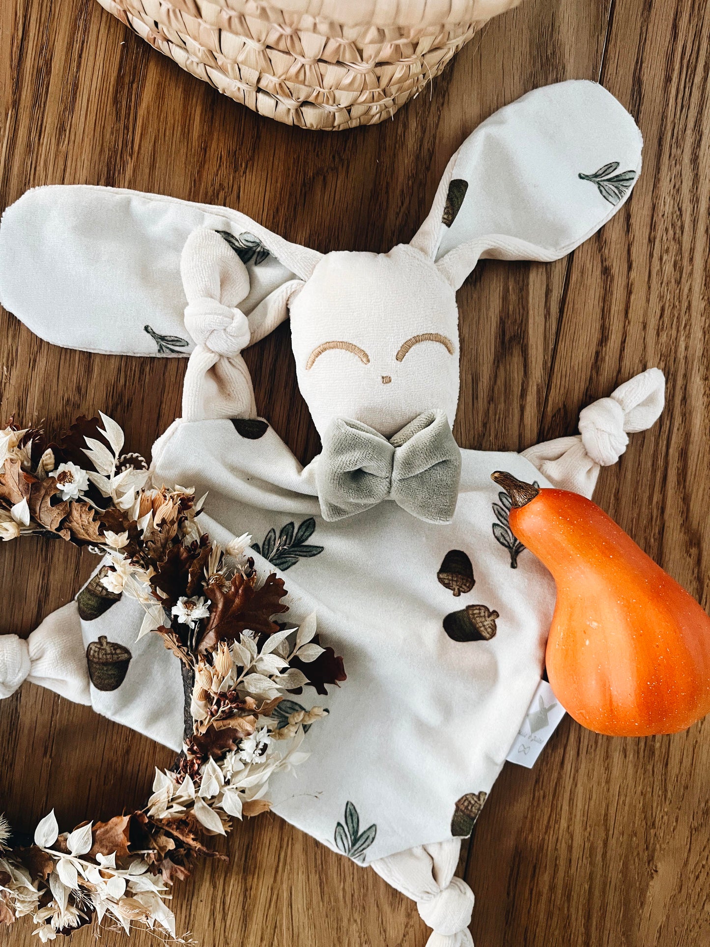 Doudou Velours Chouchou - Acorns and Leaves