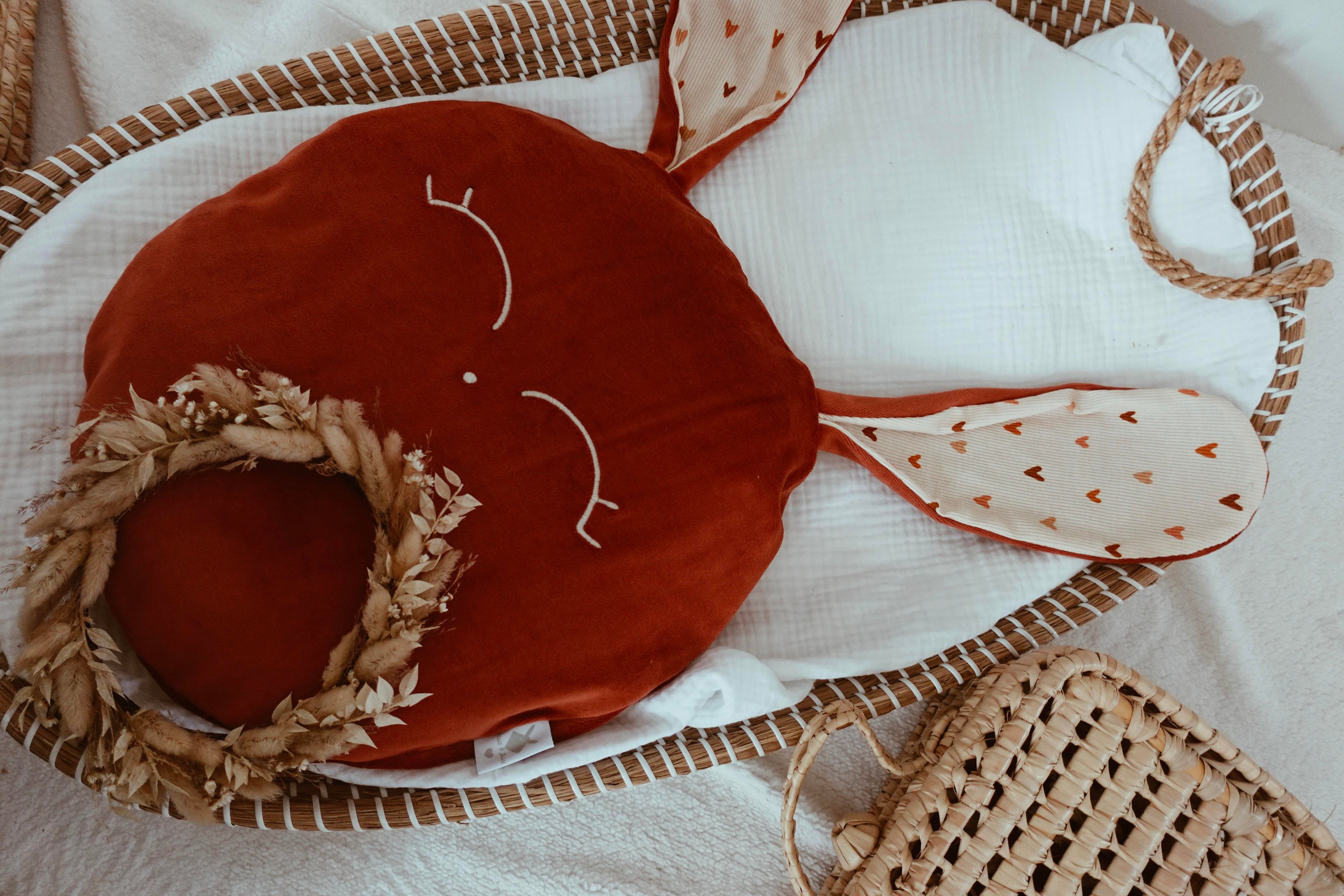 Petit Coussin Velours - Colorful Hearts