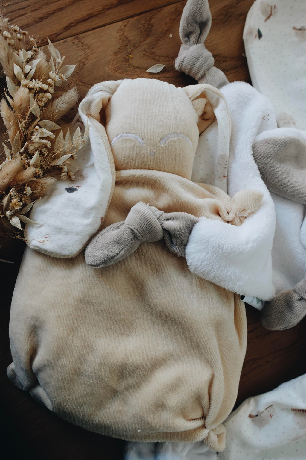 PROTOTYPE - Bouillotte noyaux de cerise Velours - Snowman
