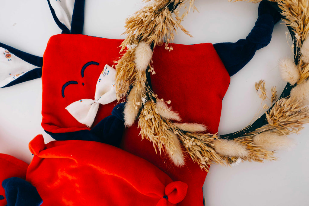 Doudou Velours Mini Noeuds - Paulinette