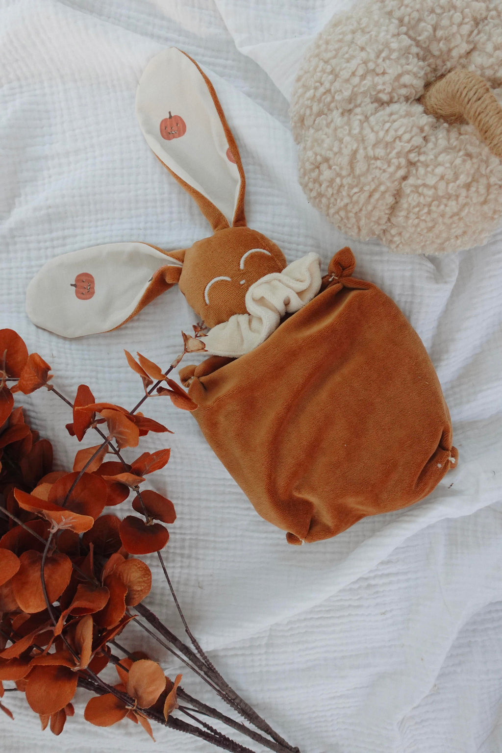 Bouillotte noyaux de cerise Velours - Pumpkin Spice