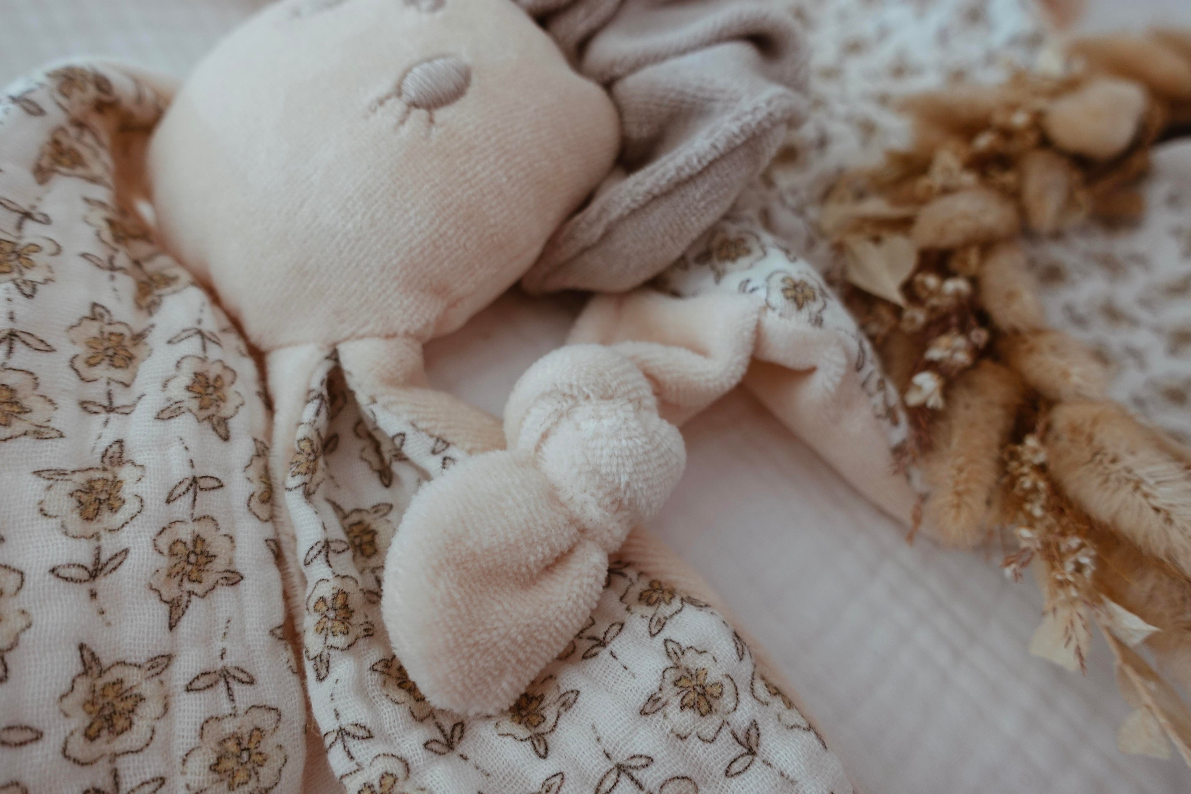 Doudou Velours Chouchou - Retro Floral