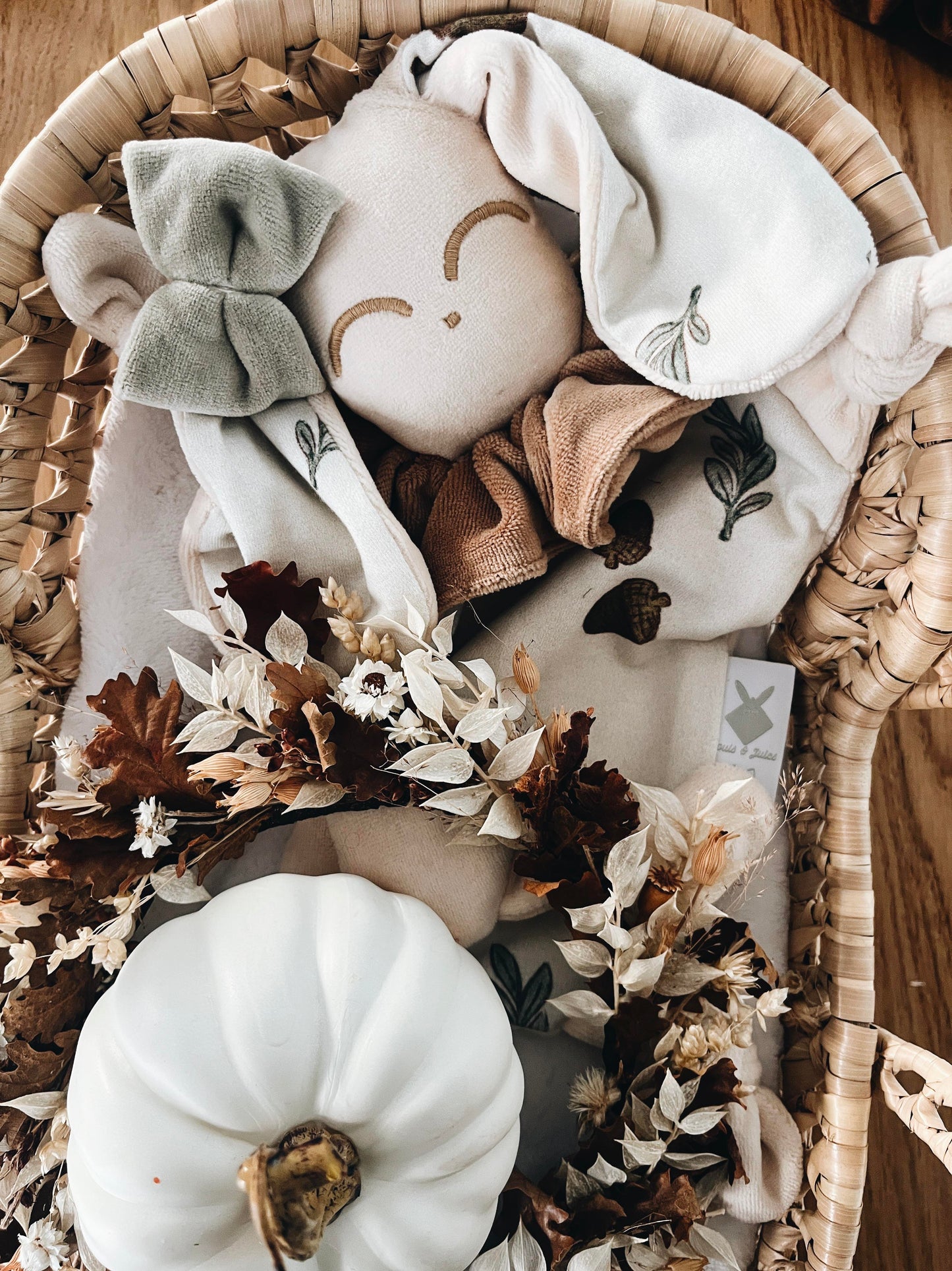 Doudou Velours Chouchou - Acorns and Leaves