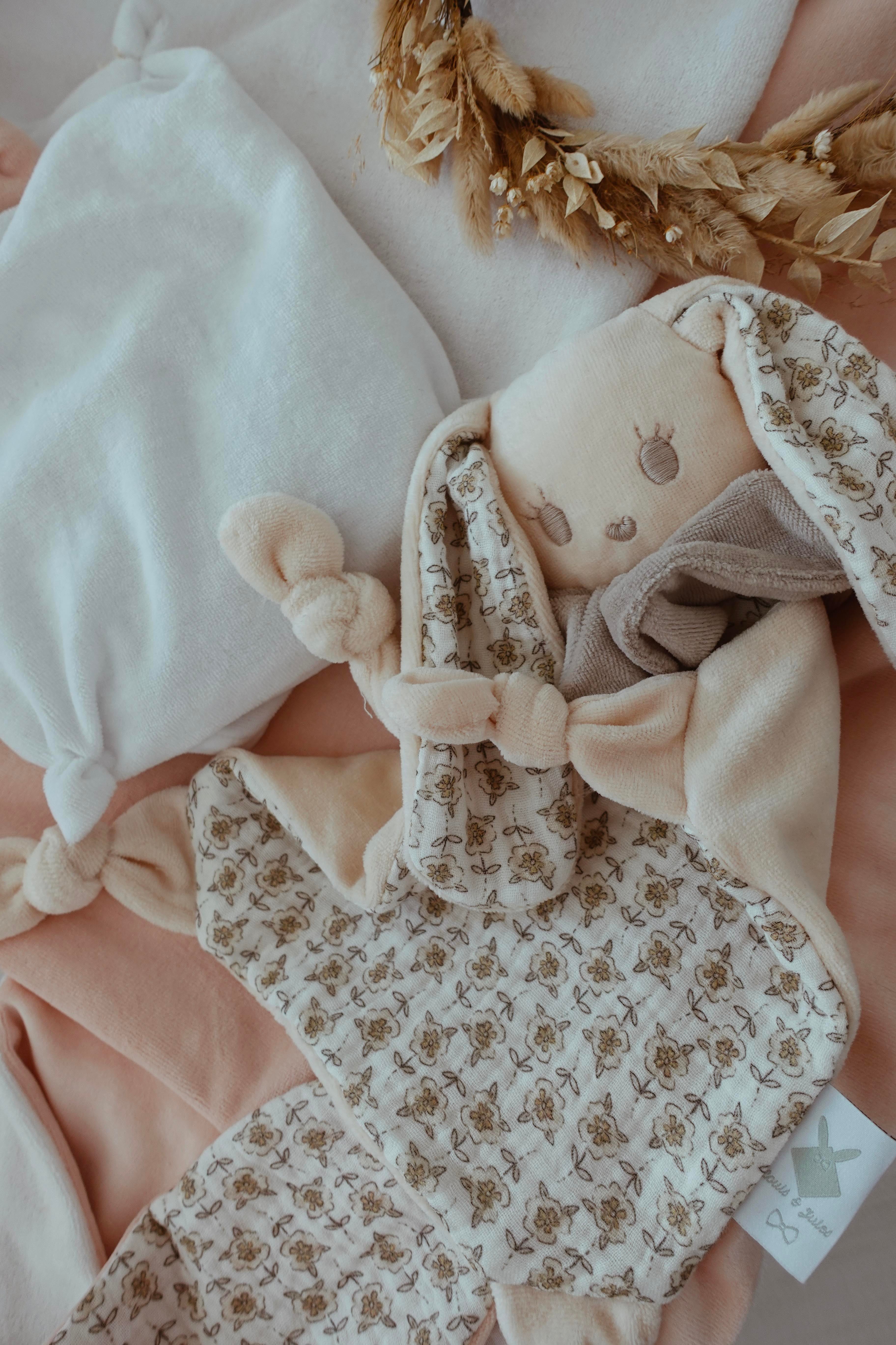 Doudou Velours Chouchou - Retro Floral