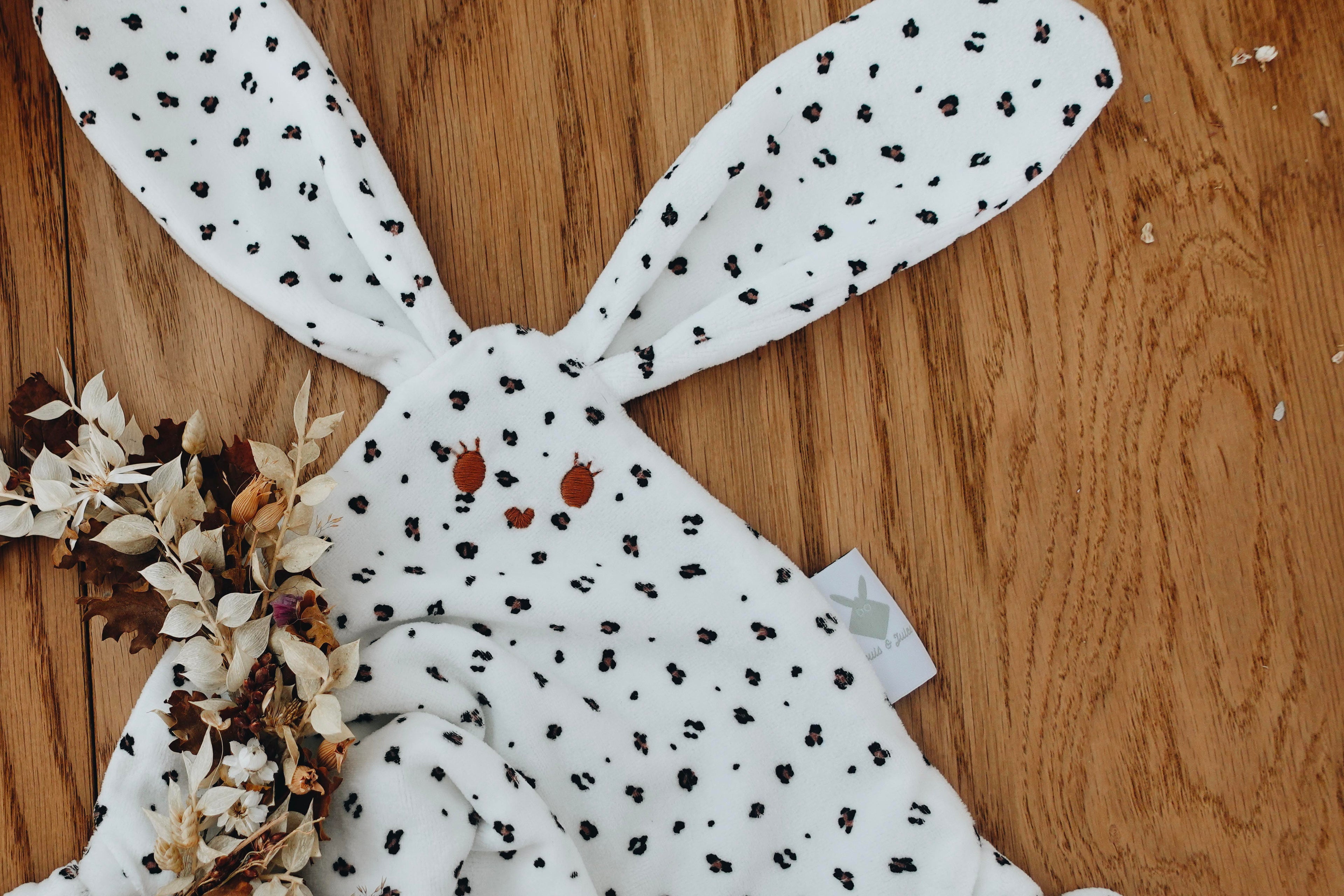 Doudou Velours Mini Noeuds - Graou