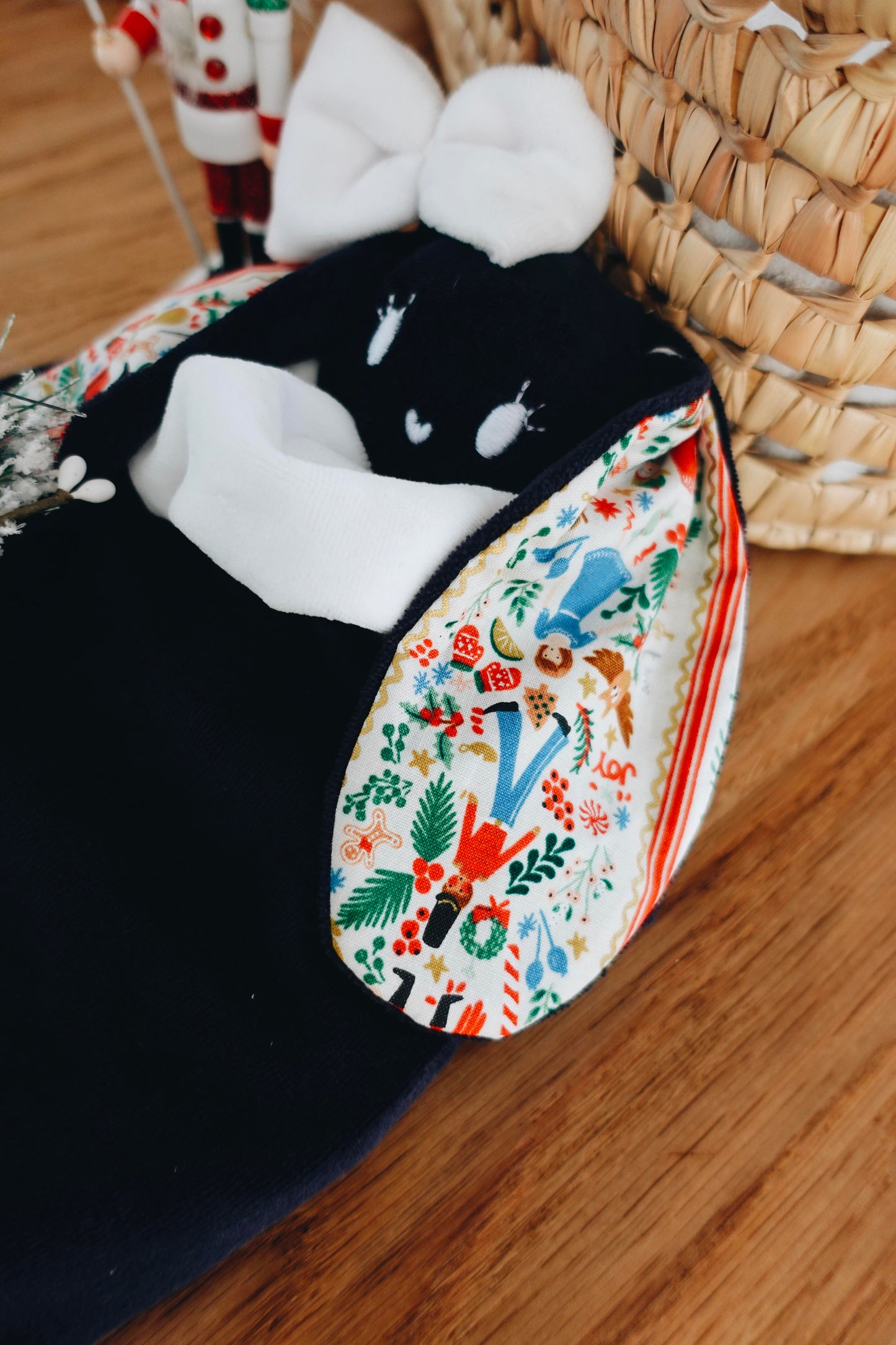 Bouillotte noyaux de cerise velours - Deck the Halls