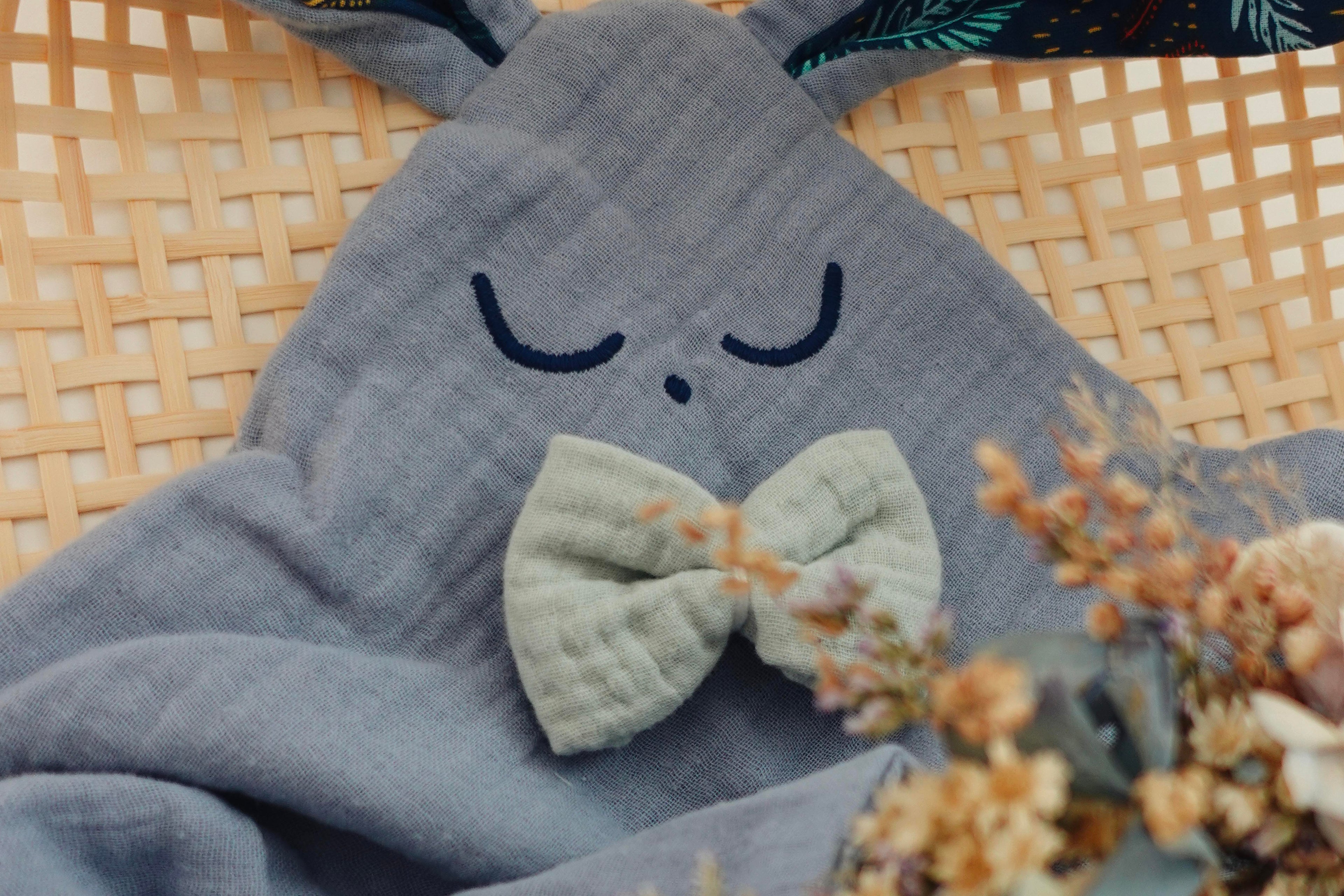 Doudou Lange Cocooning Noeuds - Blue Jungle