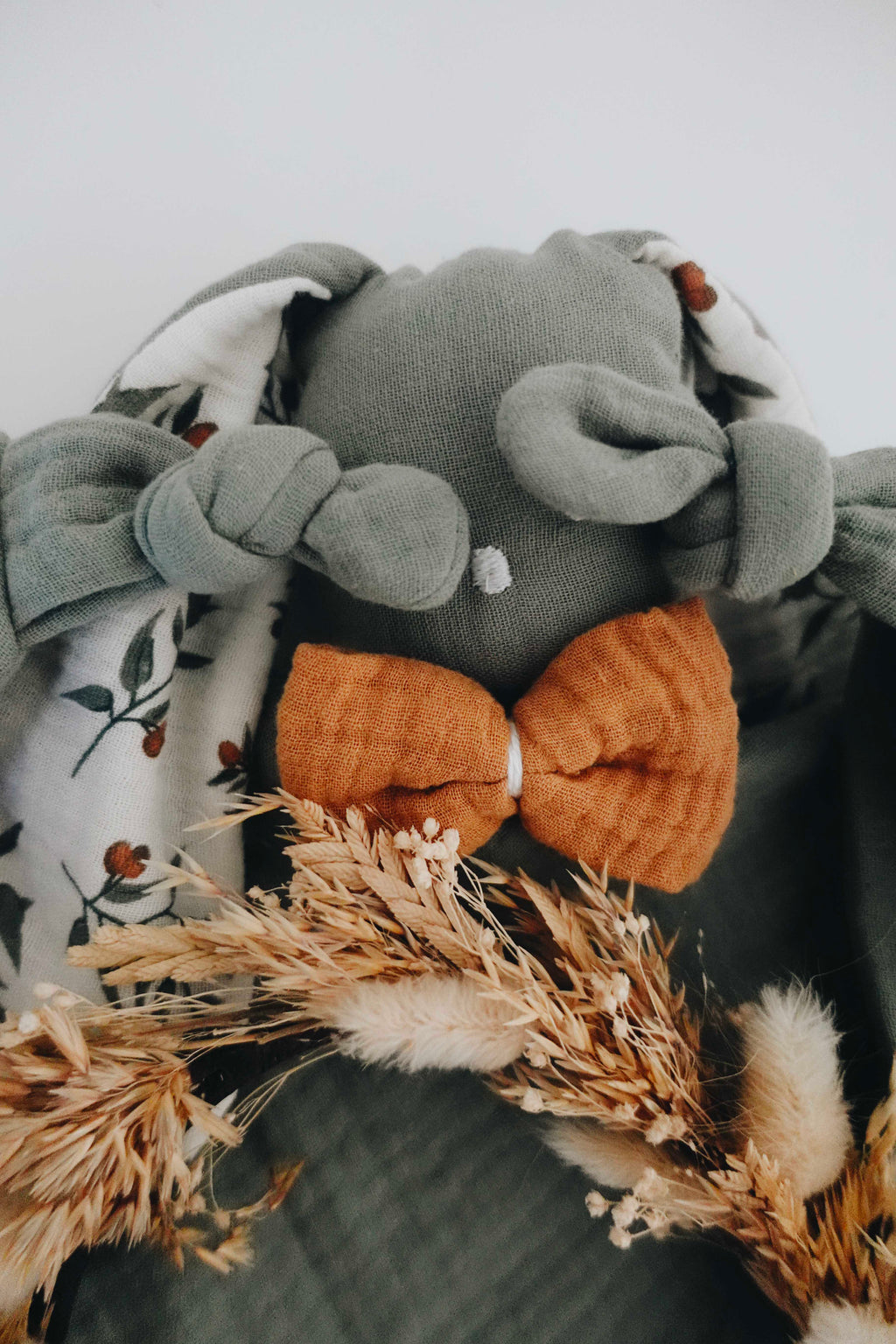 Doudou Lange Câlin Noeuds - Clémentines