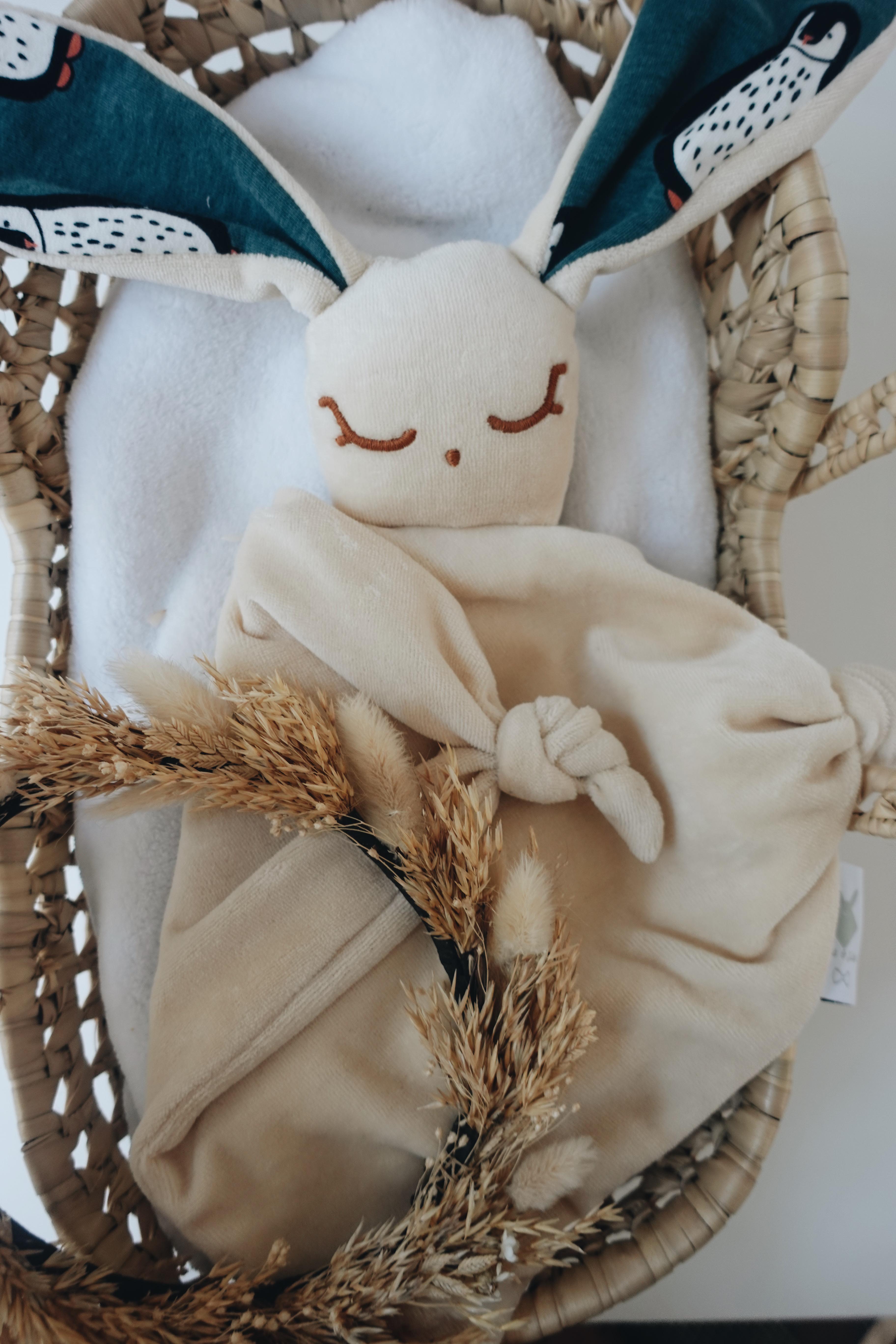 Doudou Velours Gaufrette - Pingouins