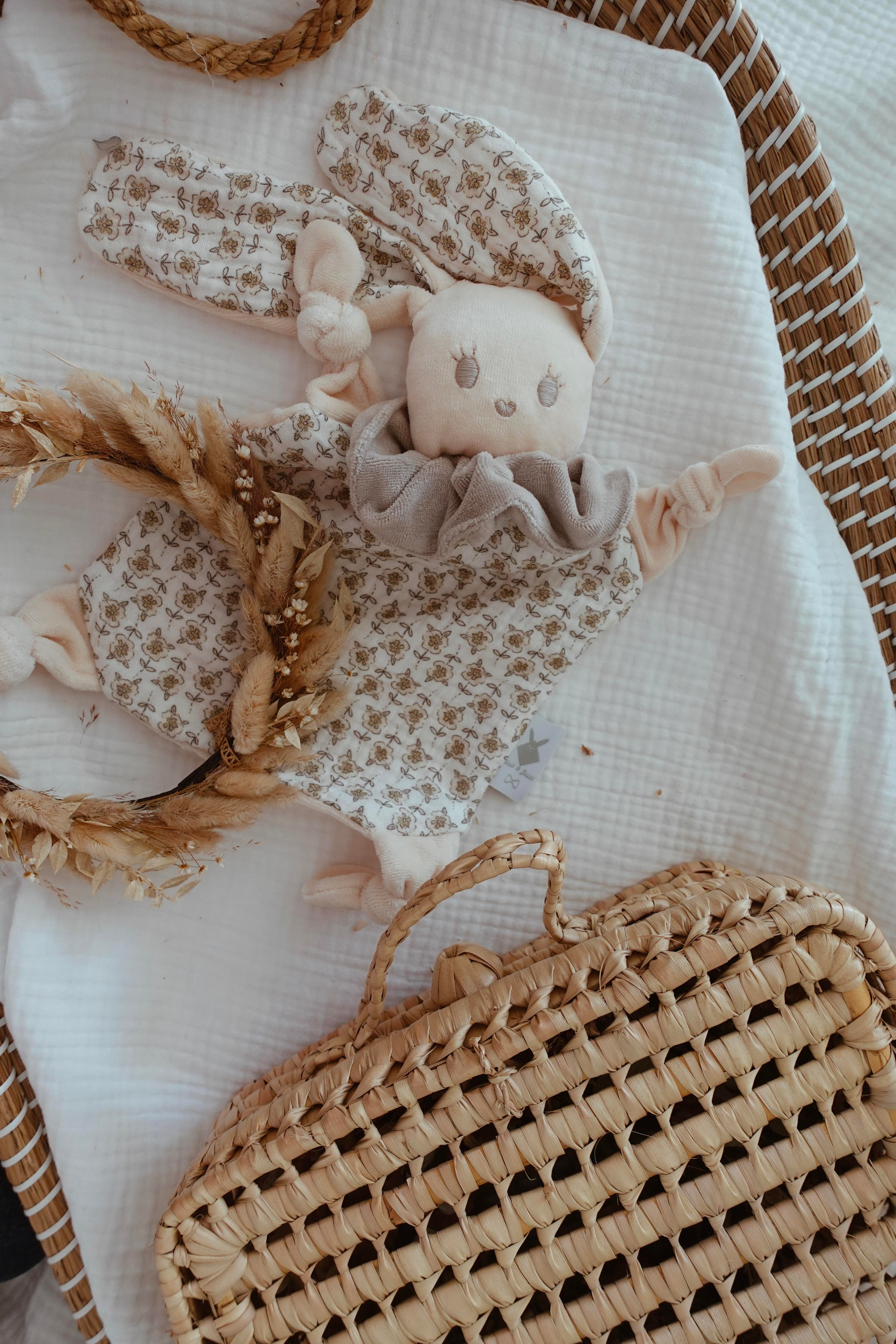 Doudou Velours Chouchou - Retro Floral