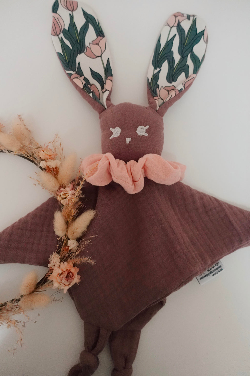 Doudou Lange Câlin Noeuds - Tulipes
