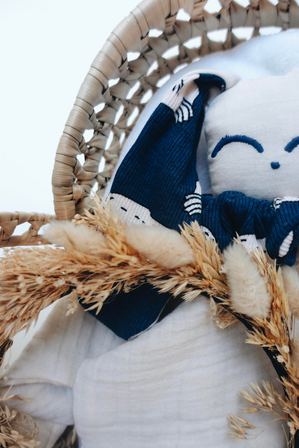 Doudou Lange Câlin Noeuds - Blue Swan