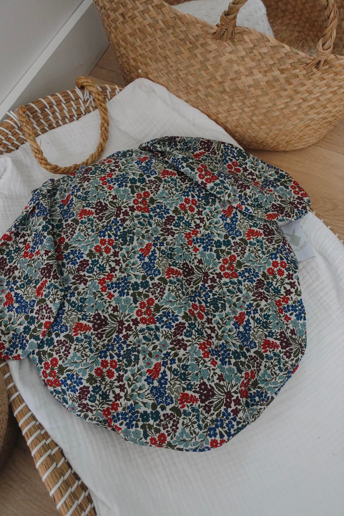 Petit Coussin Pièce unique - Liberty Thorpe Burgundy