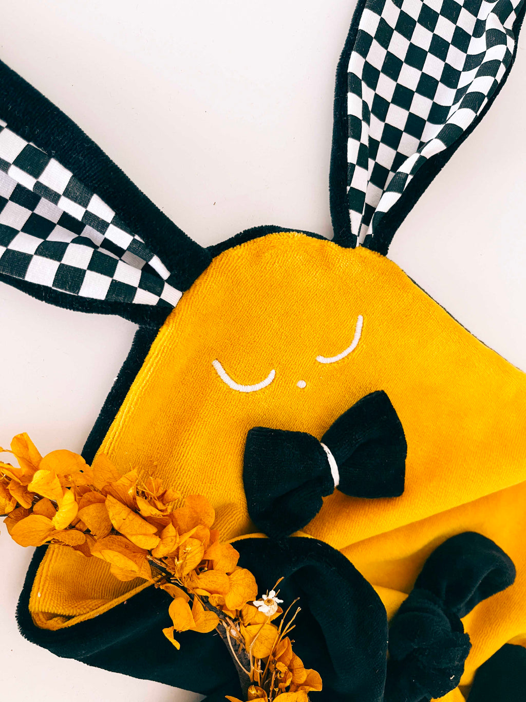 Doudou Velours Cocooning Noeuds - Chessboard