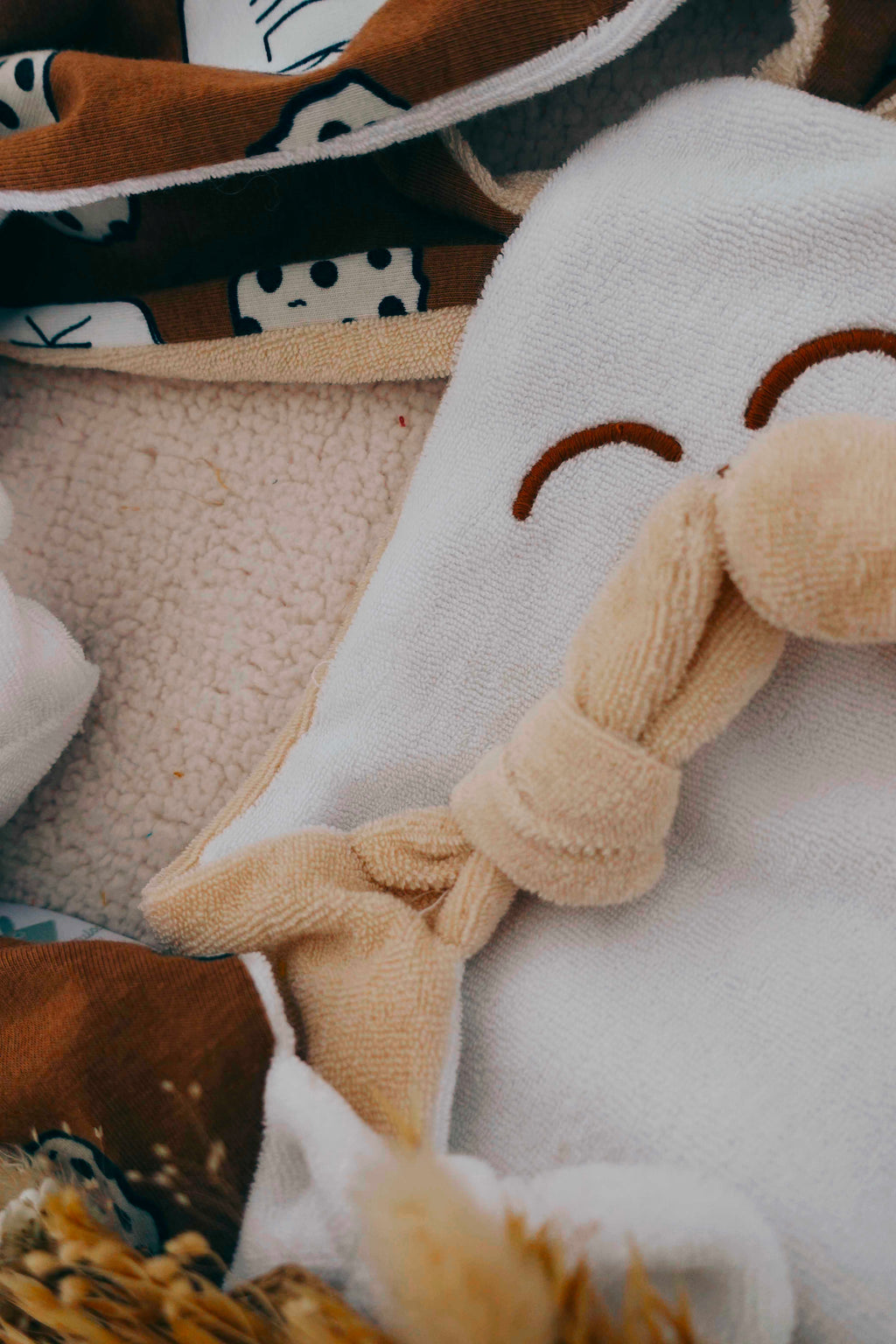 Doudou Eponge Mini Noeuds - Milk and Cookies