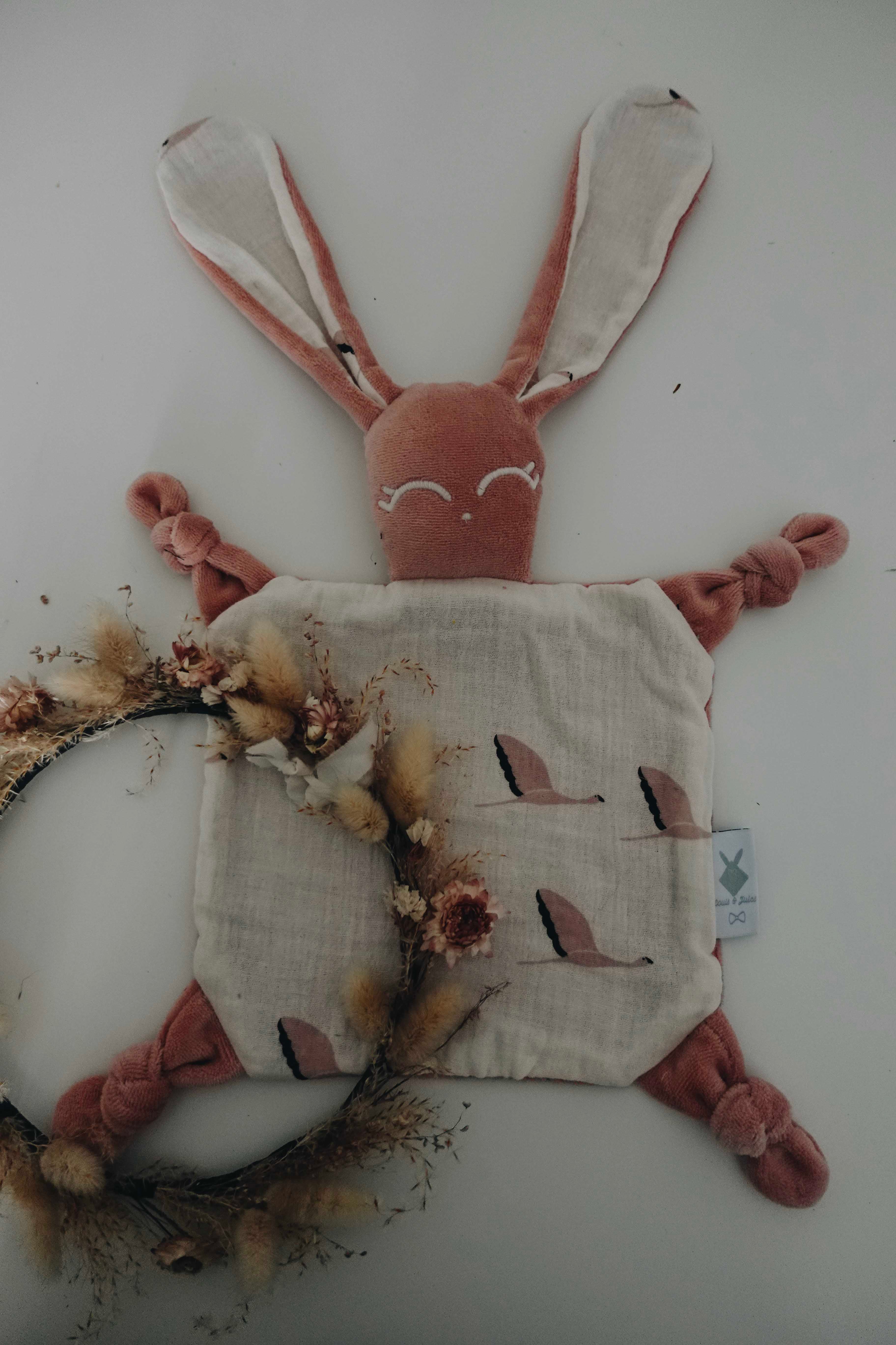 Doudou Velours Chouchou – Flamands Rose