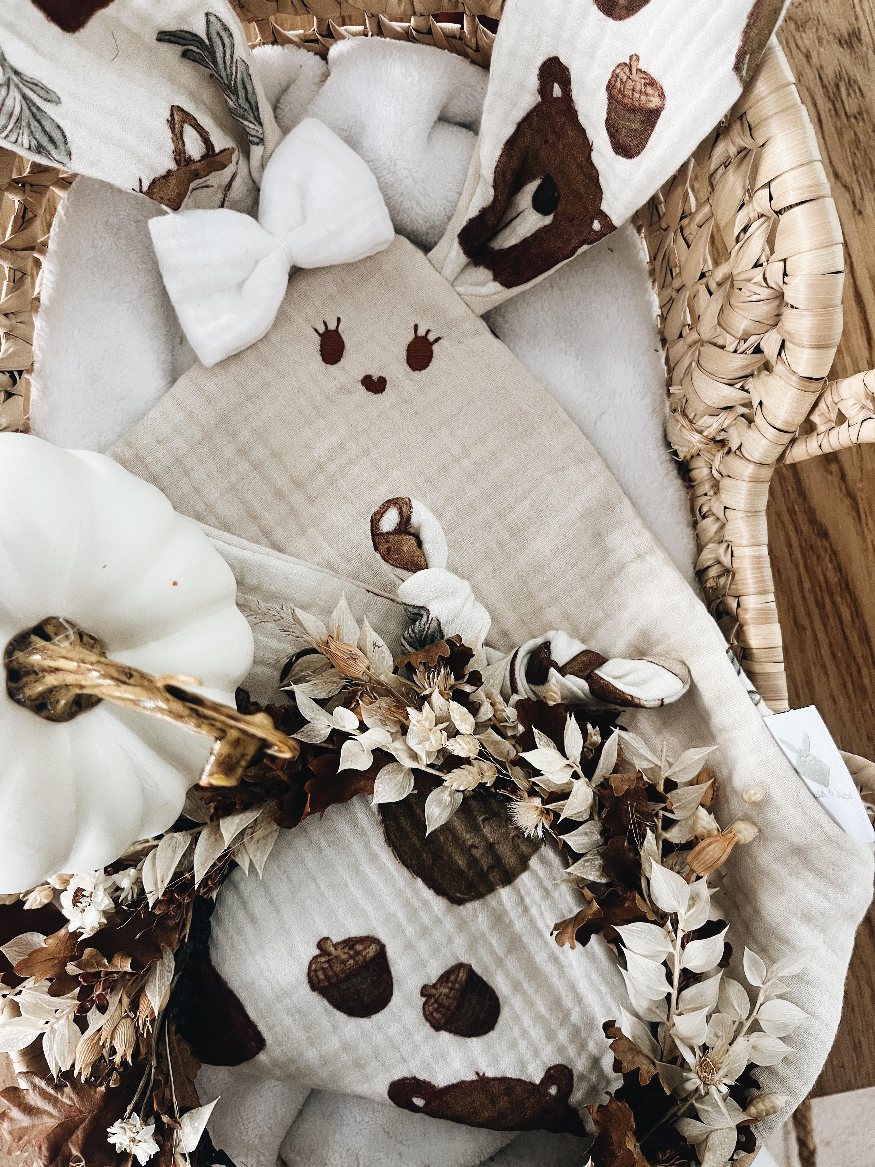 PROTOTYPE - Doudou lange Classique Noeuds - Cream