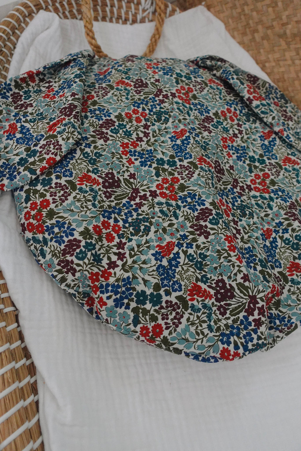 Petit Coussin Pièce unique - Liberty Thorpe Burgundy