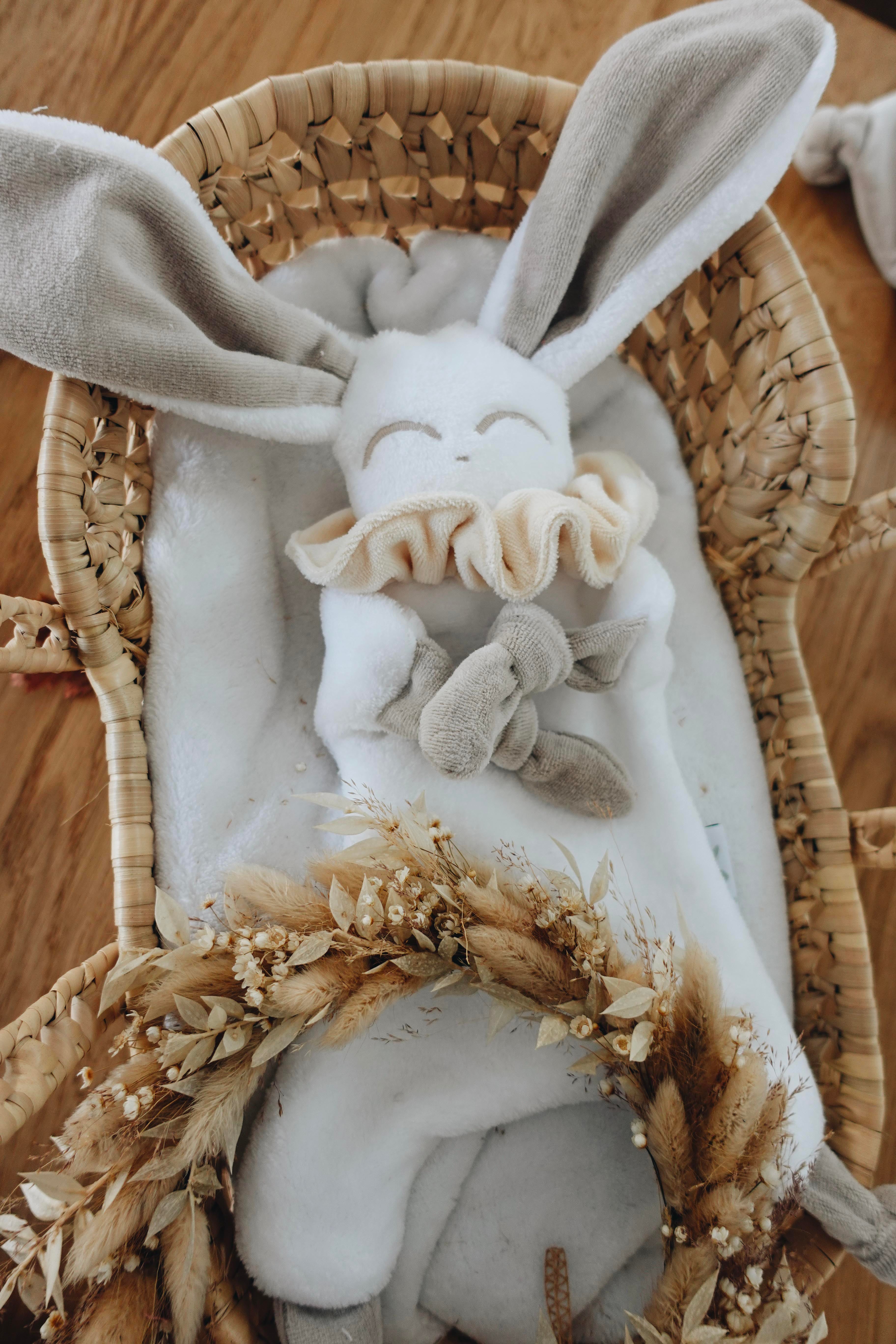 Doudou Toudoux Sable/Blanc