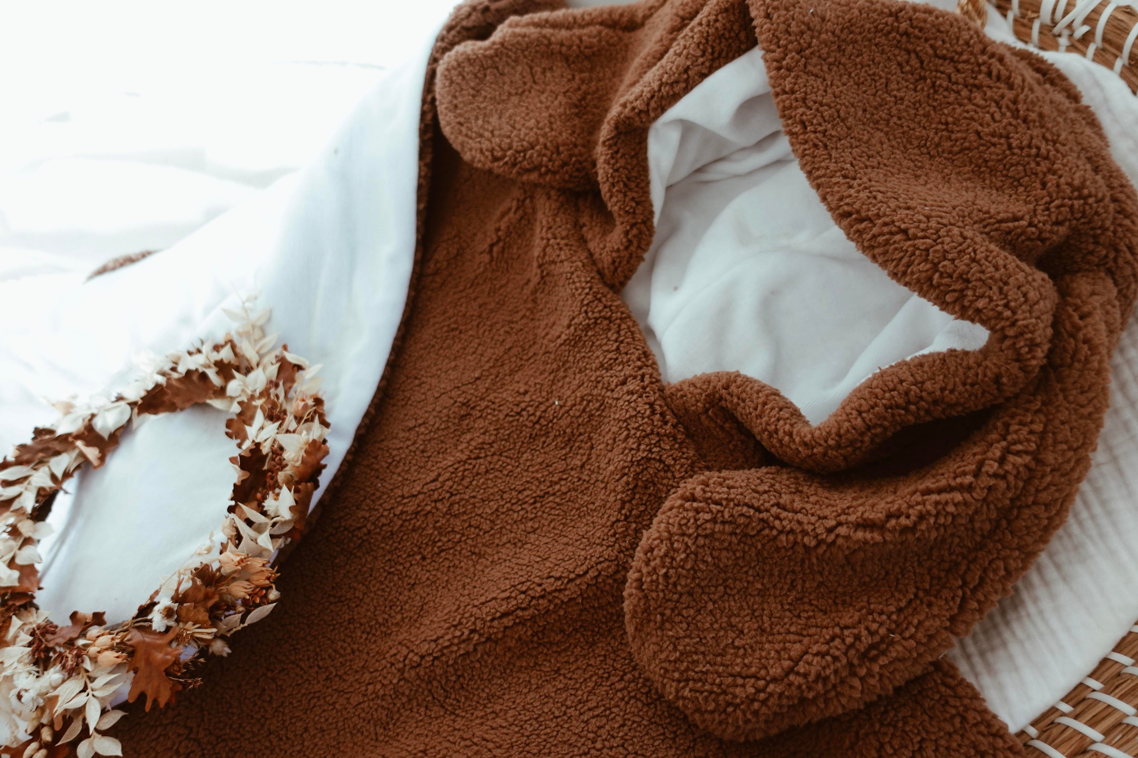 Poncho Pure - Moumoute épaisse Chocolat