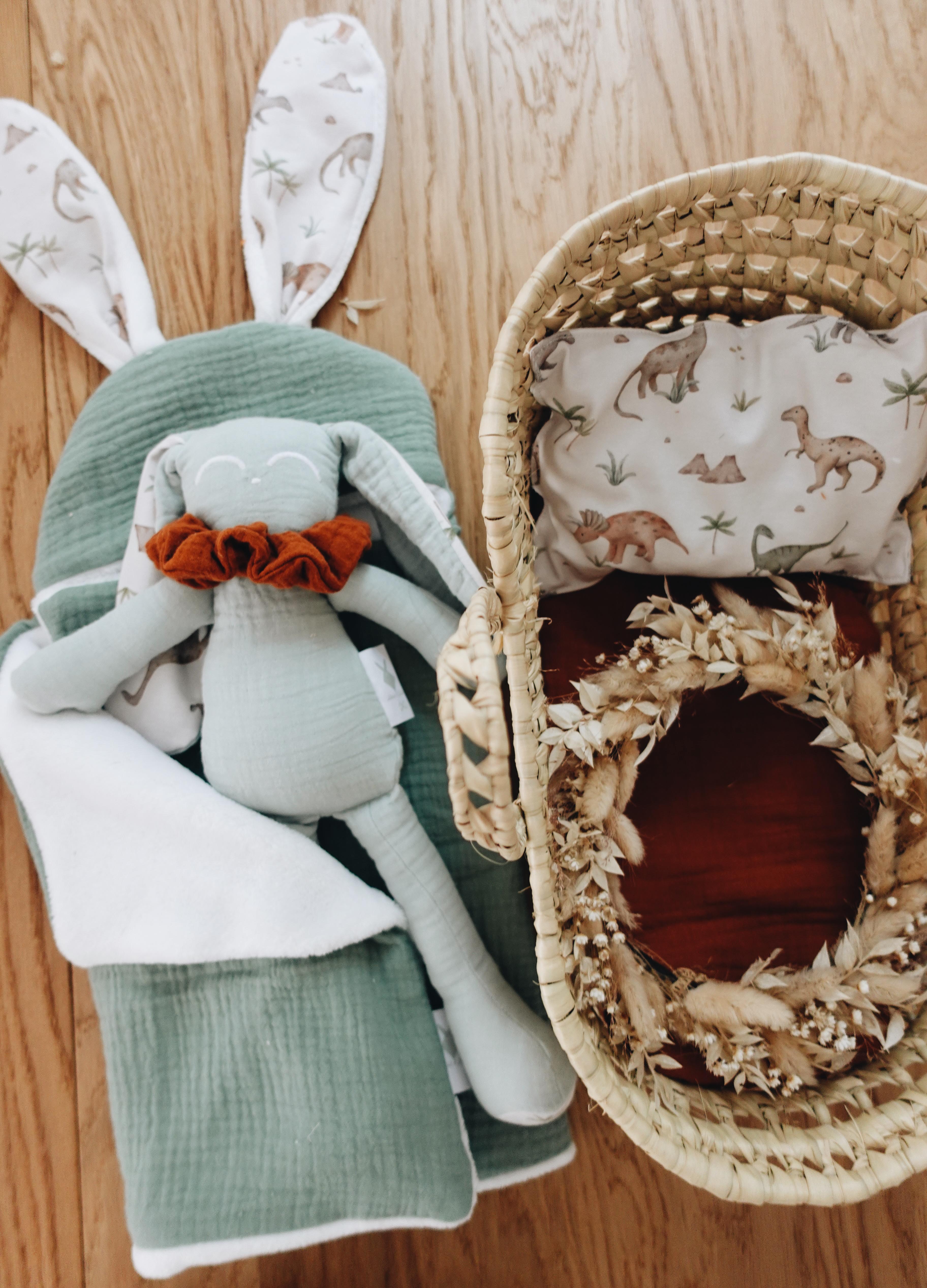 PROTOTYPE - Coffret Couffin Peluche - Dino Pastel