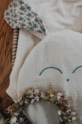 PROTOTYPE - Petit Coussin Lange - Turquoise Petals