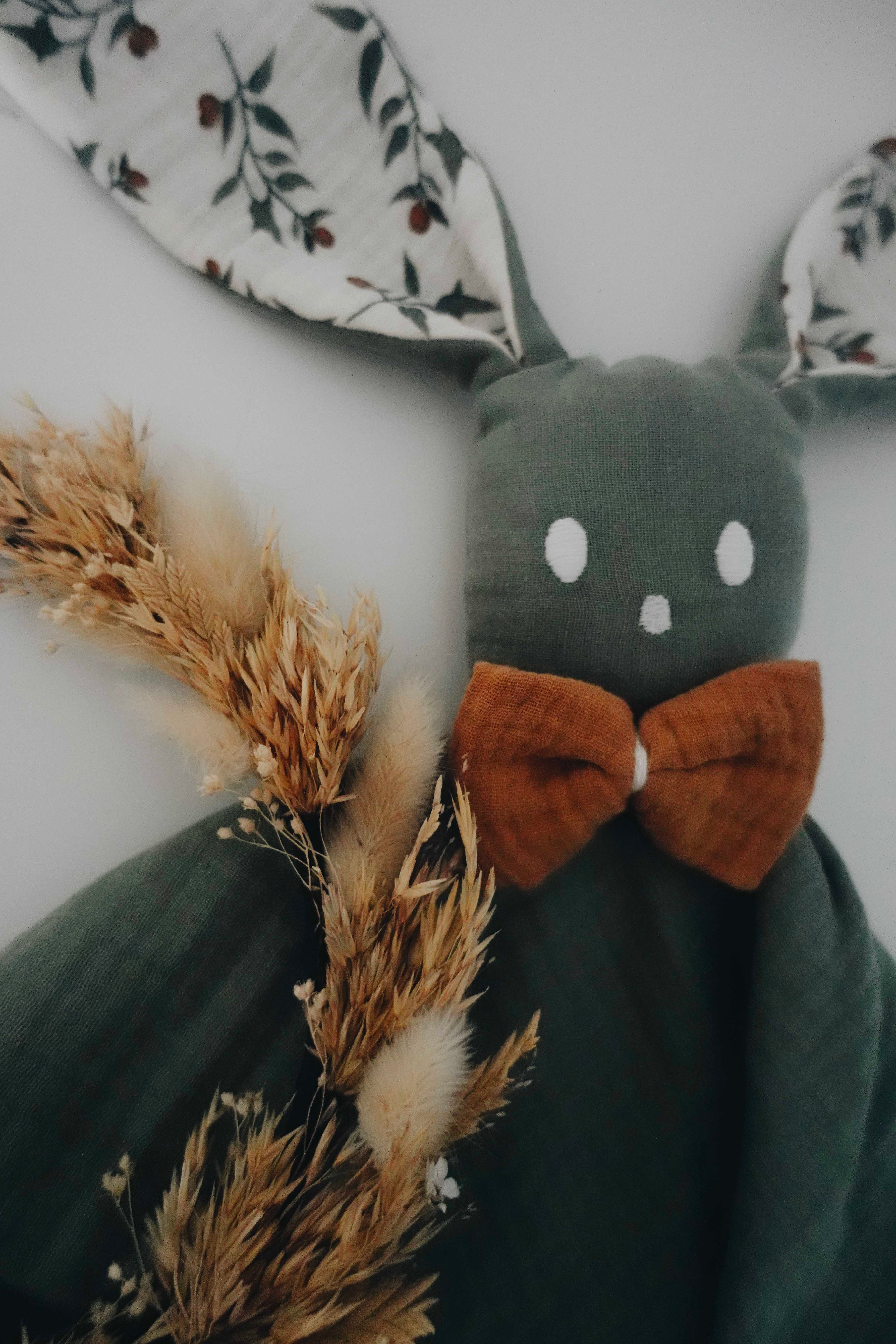 Doudou Lange Câlin Noeuds - Clémentines
