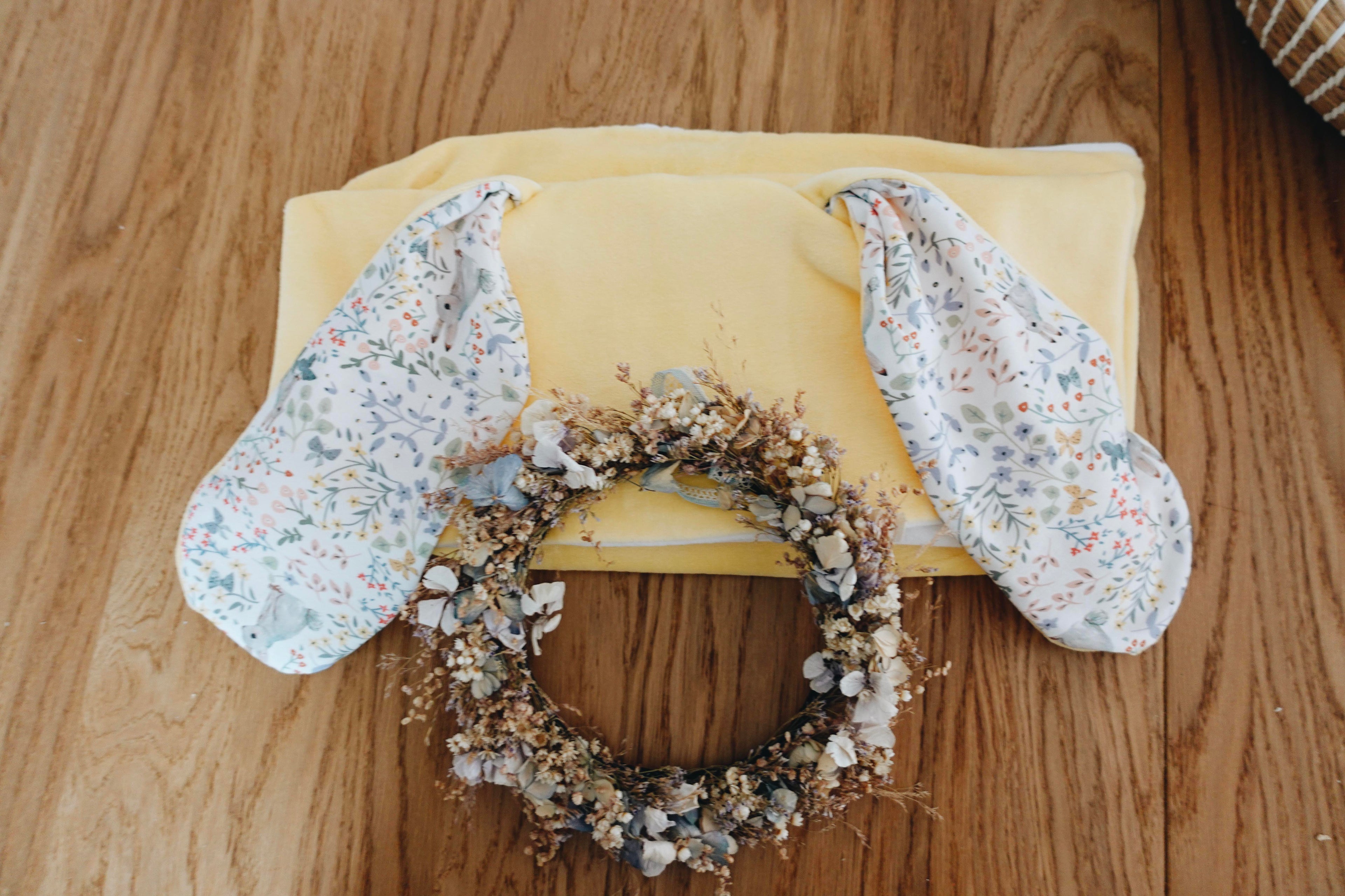 PROTOTYPE - Cape de bain Velours - Cottontails Blossom