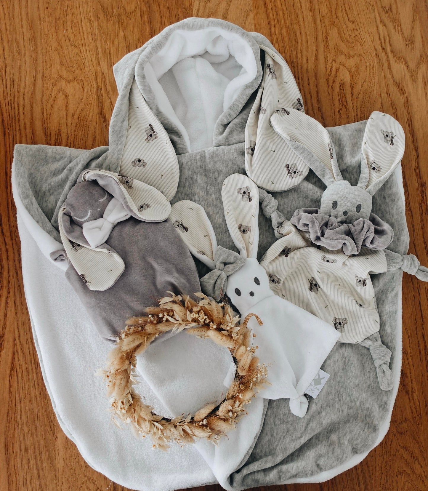Poncho Velours - Cute Koalas