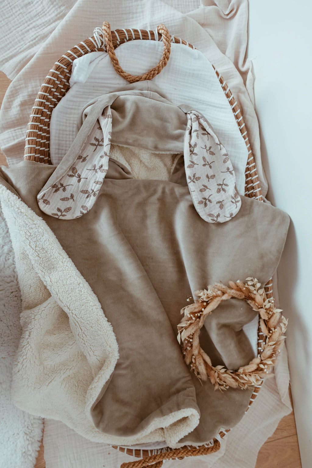 Poncho Velours - Simple Flowers
