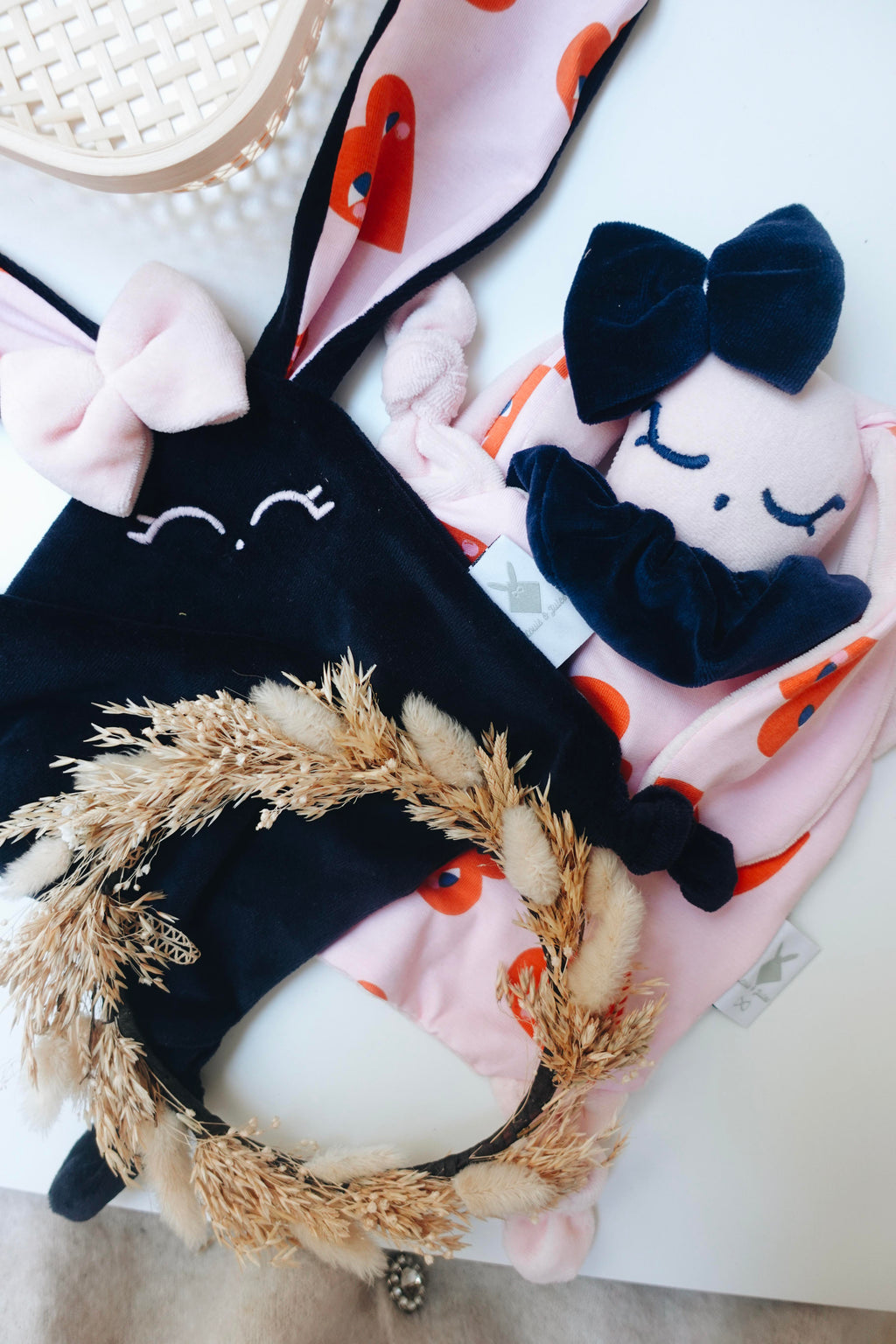 Doudou Velours Mini Noeuds - Lucette