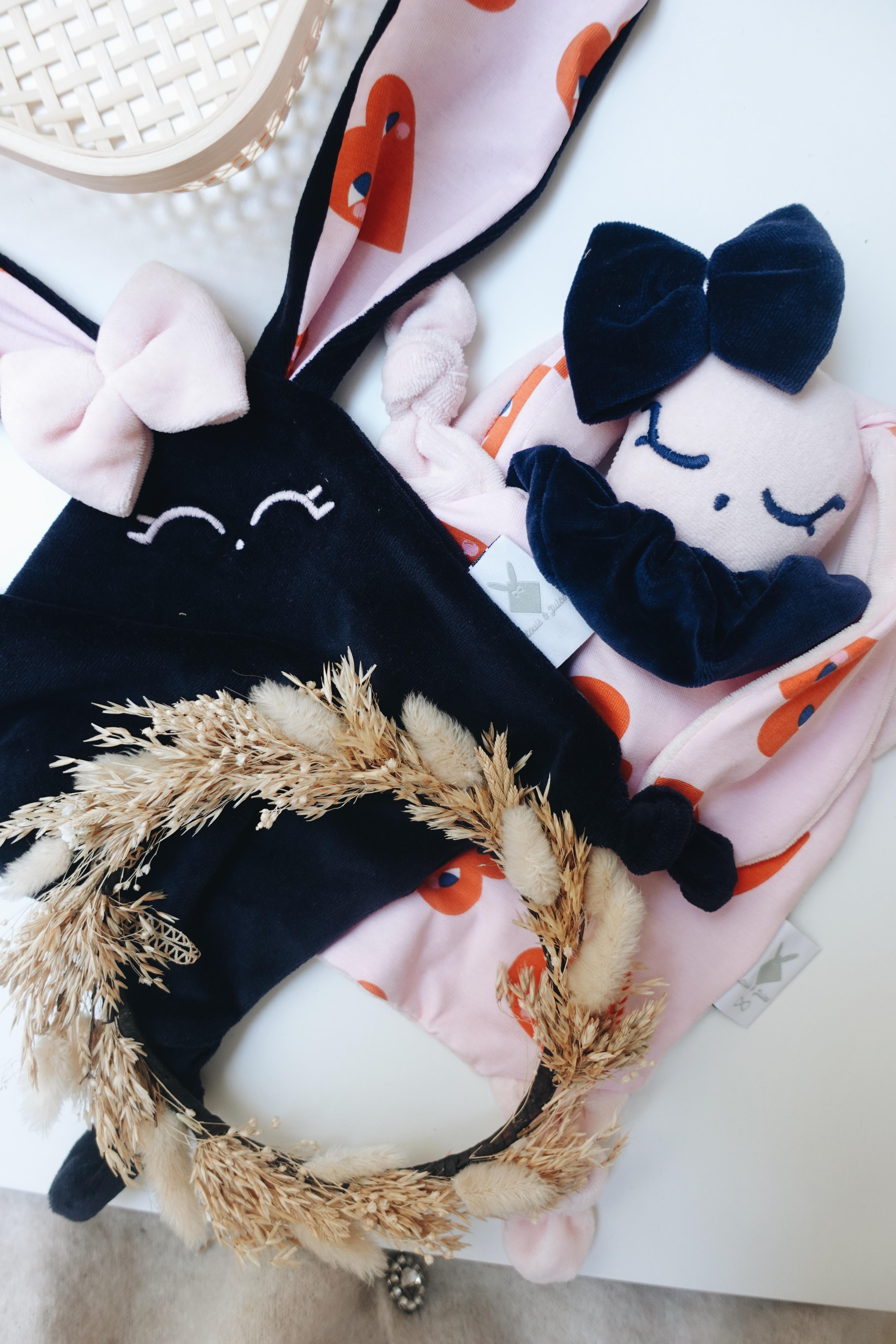 Doudou Velours Mini Noeuds - Lucette