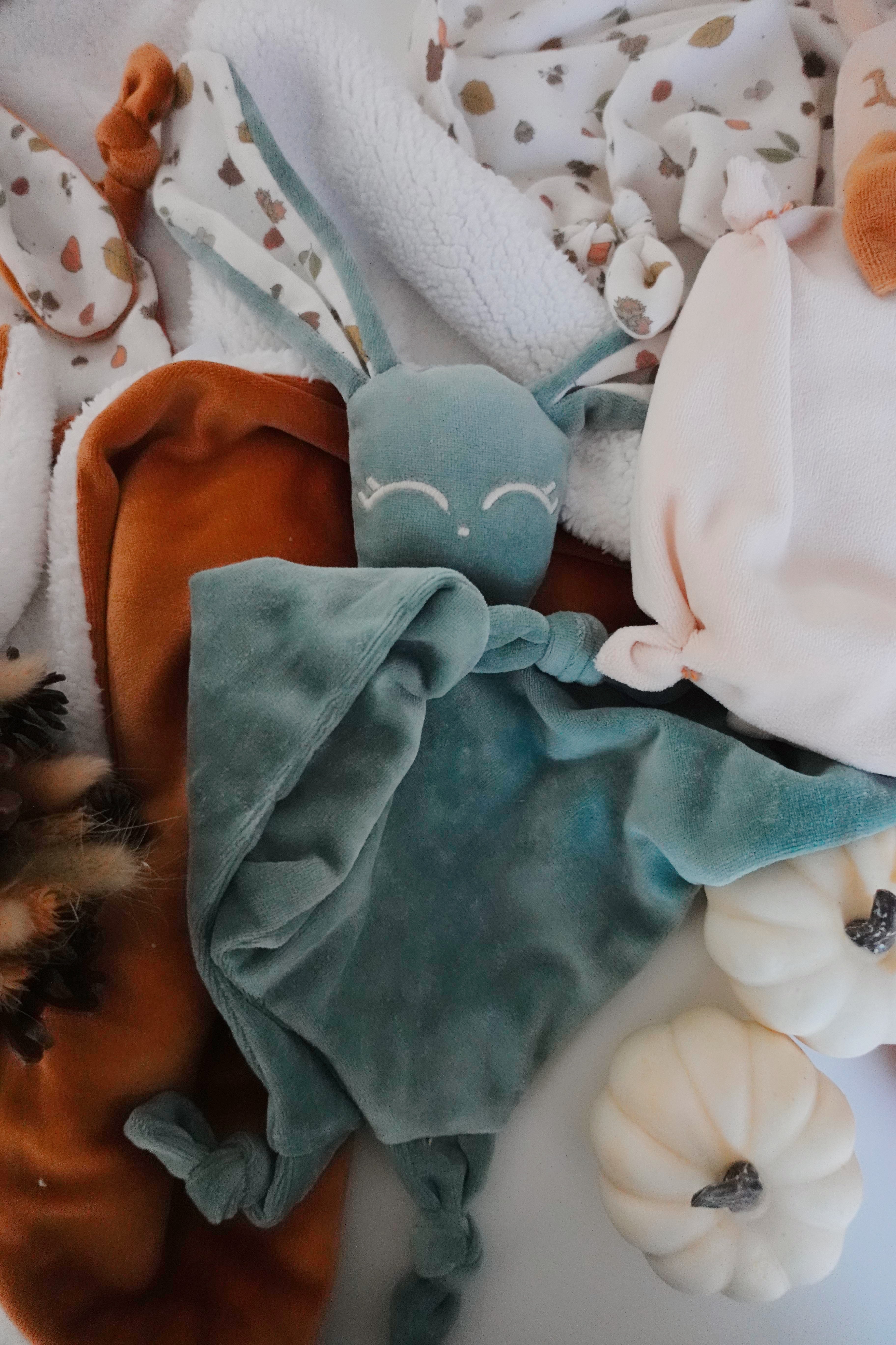 Doudou Velours Câlin Noeuds - Automne