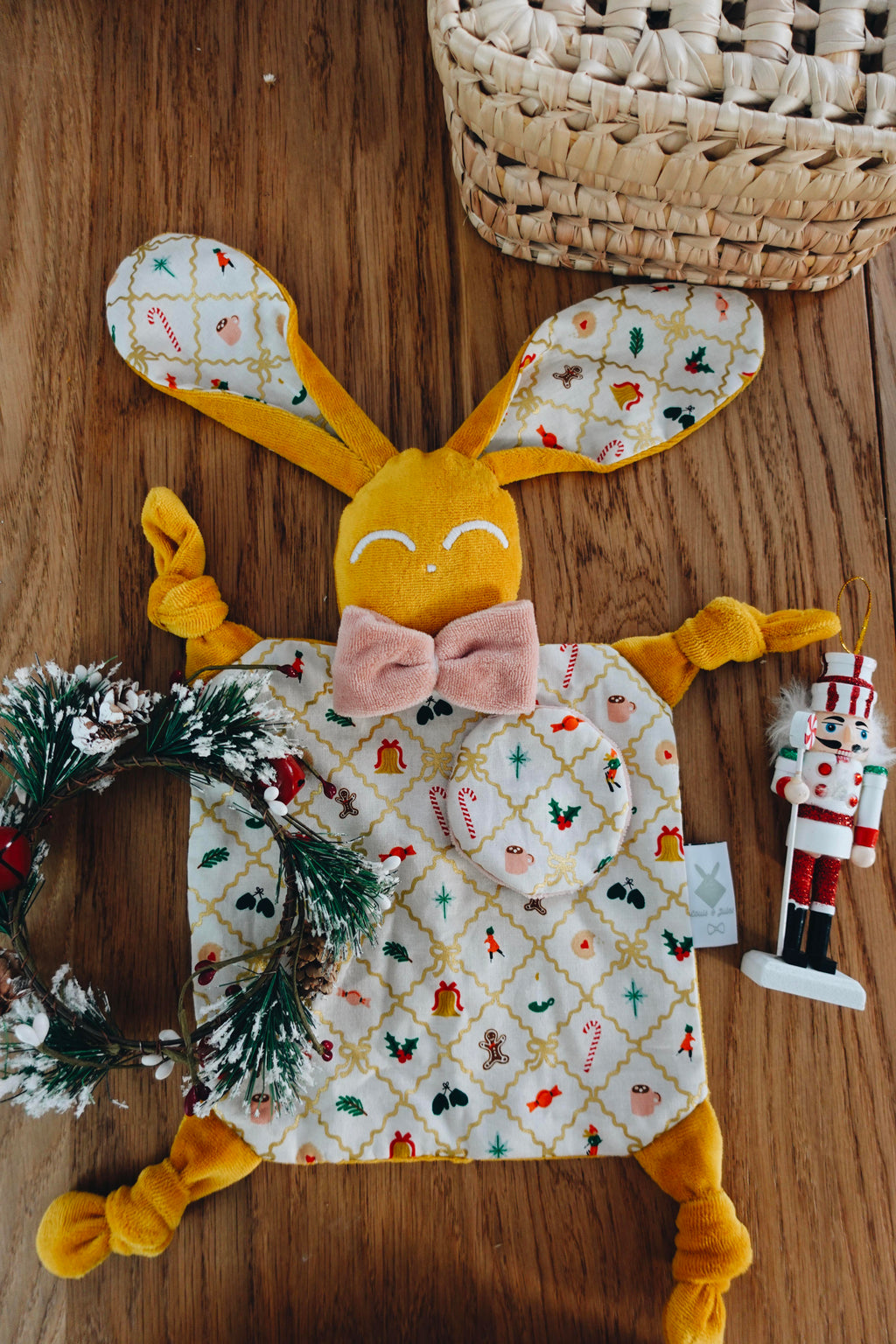 PROTOTYPE - Doudou Velours Chouchou - Holiday Argyle