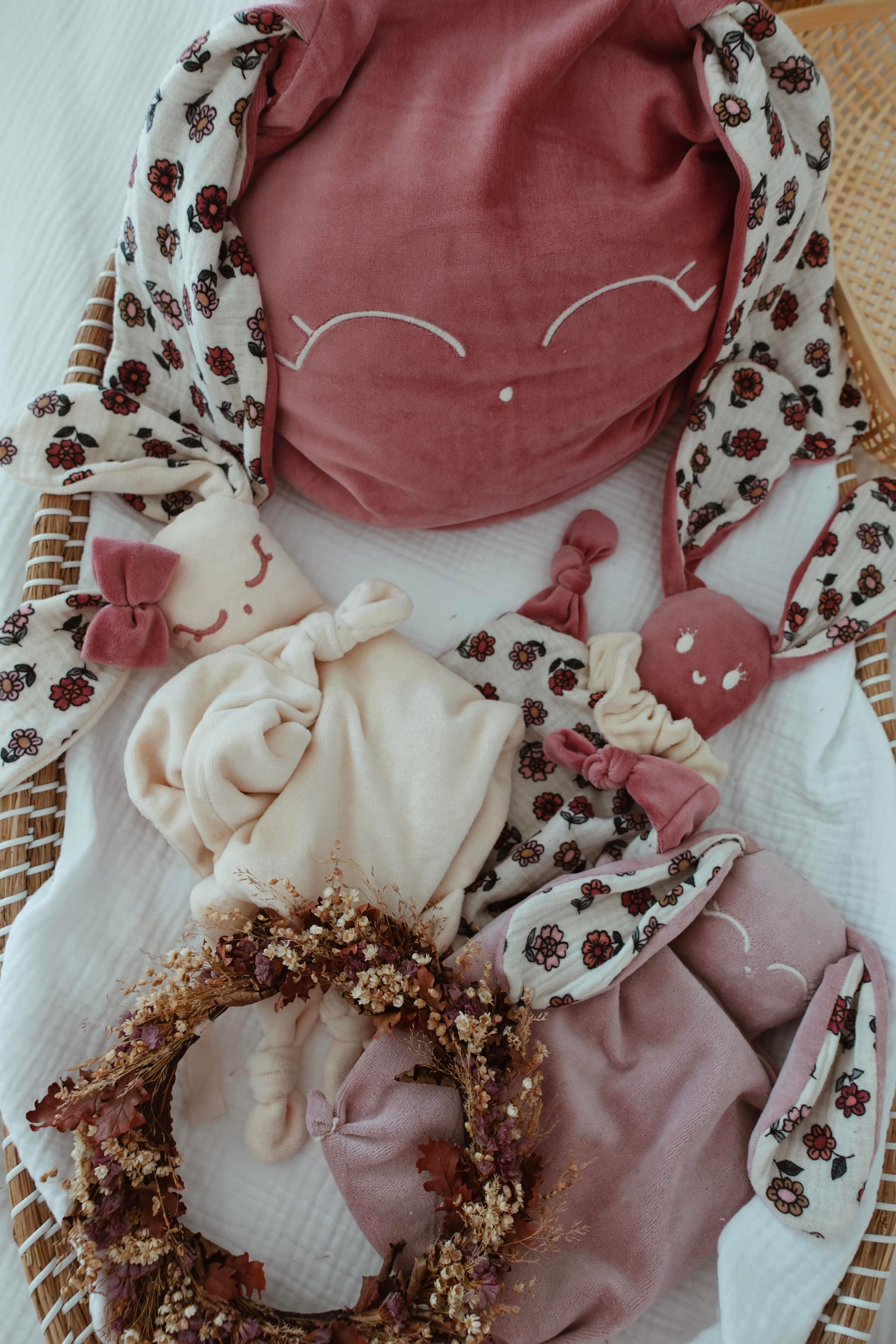Doudou Velours Chouchou - Vintage Floral