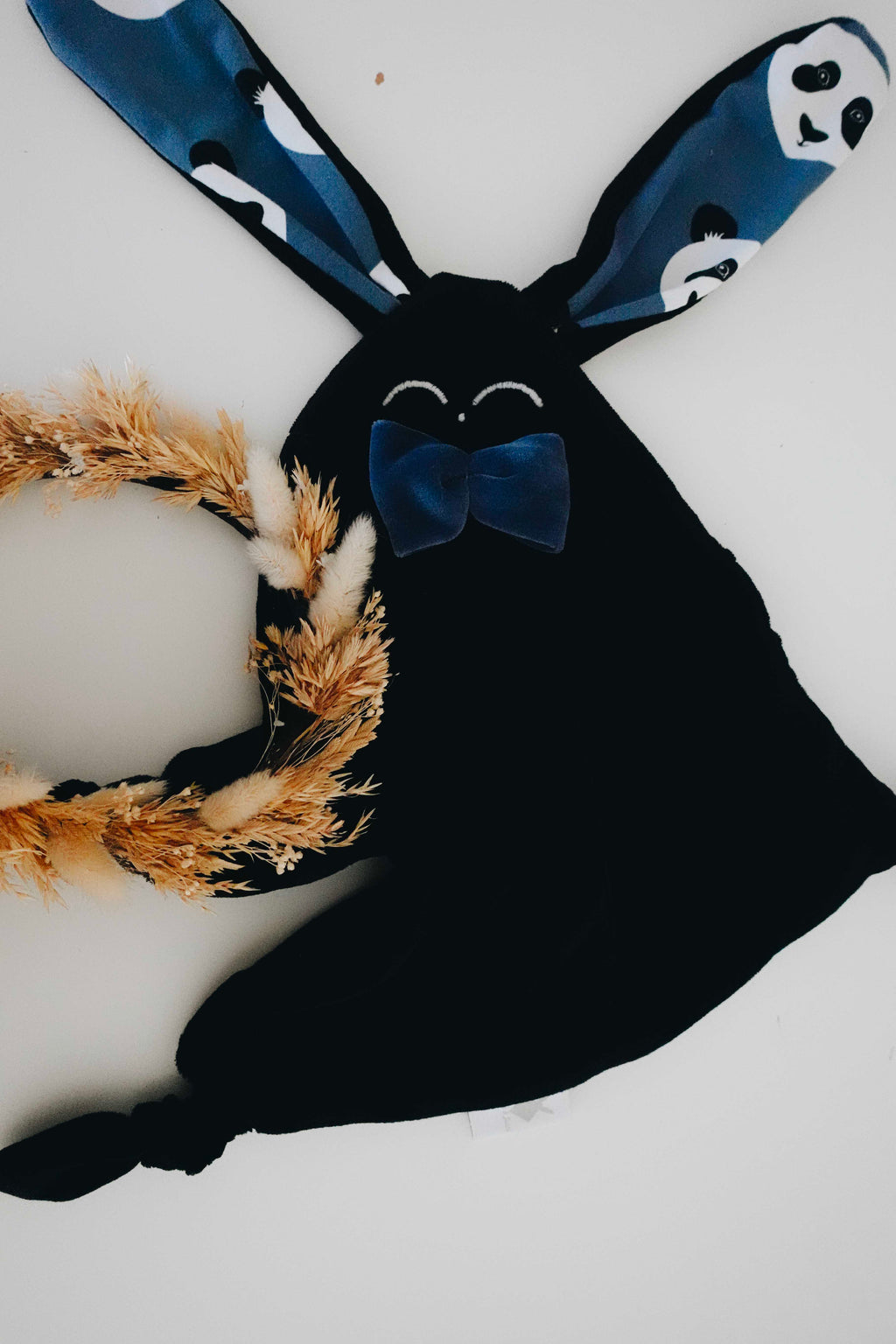 Doudou Velours Classique Noeuds - Pandas