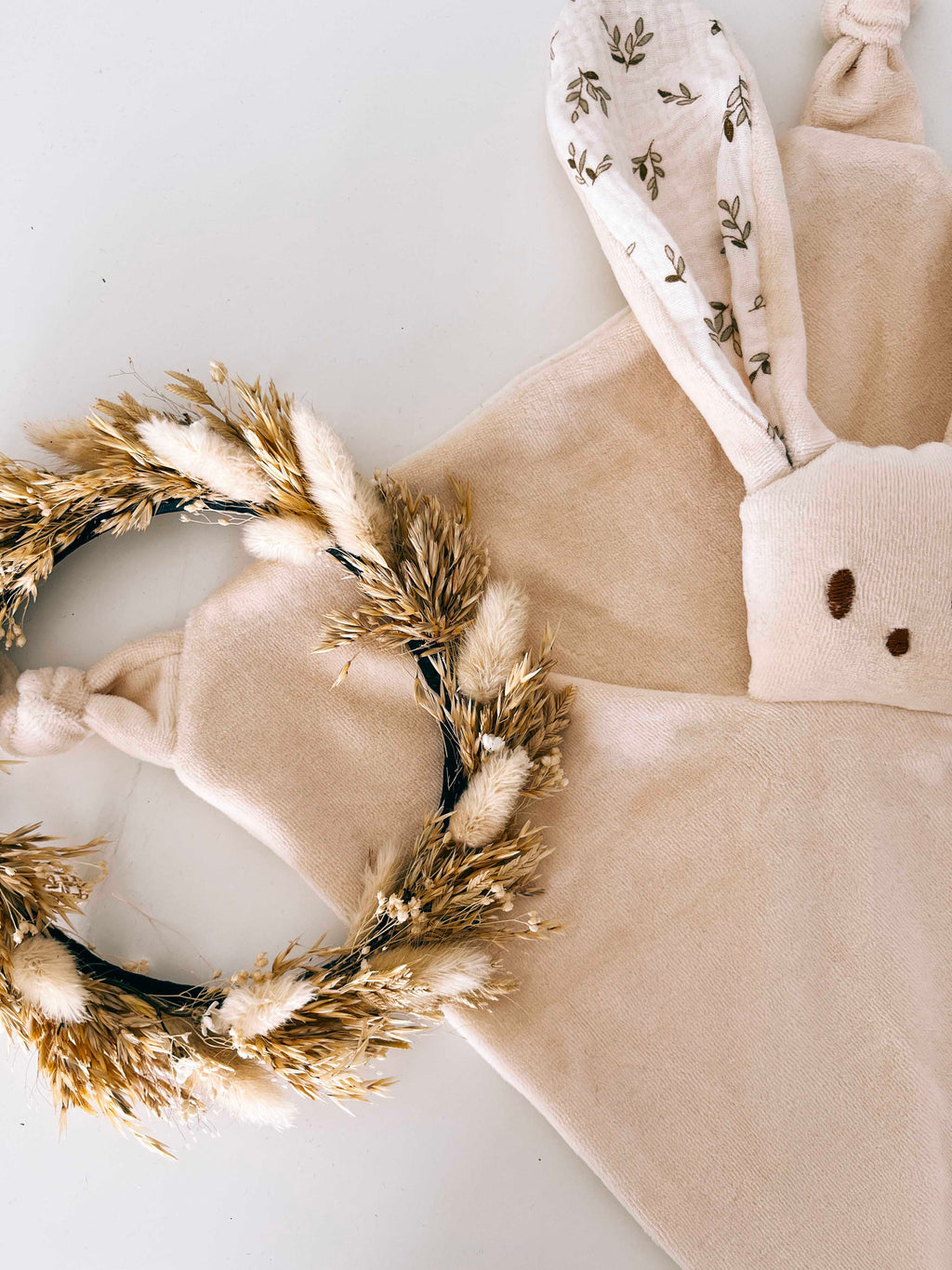 Doudou Velours Câlin Noeuds - Petit Feuillage