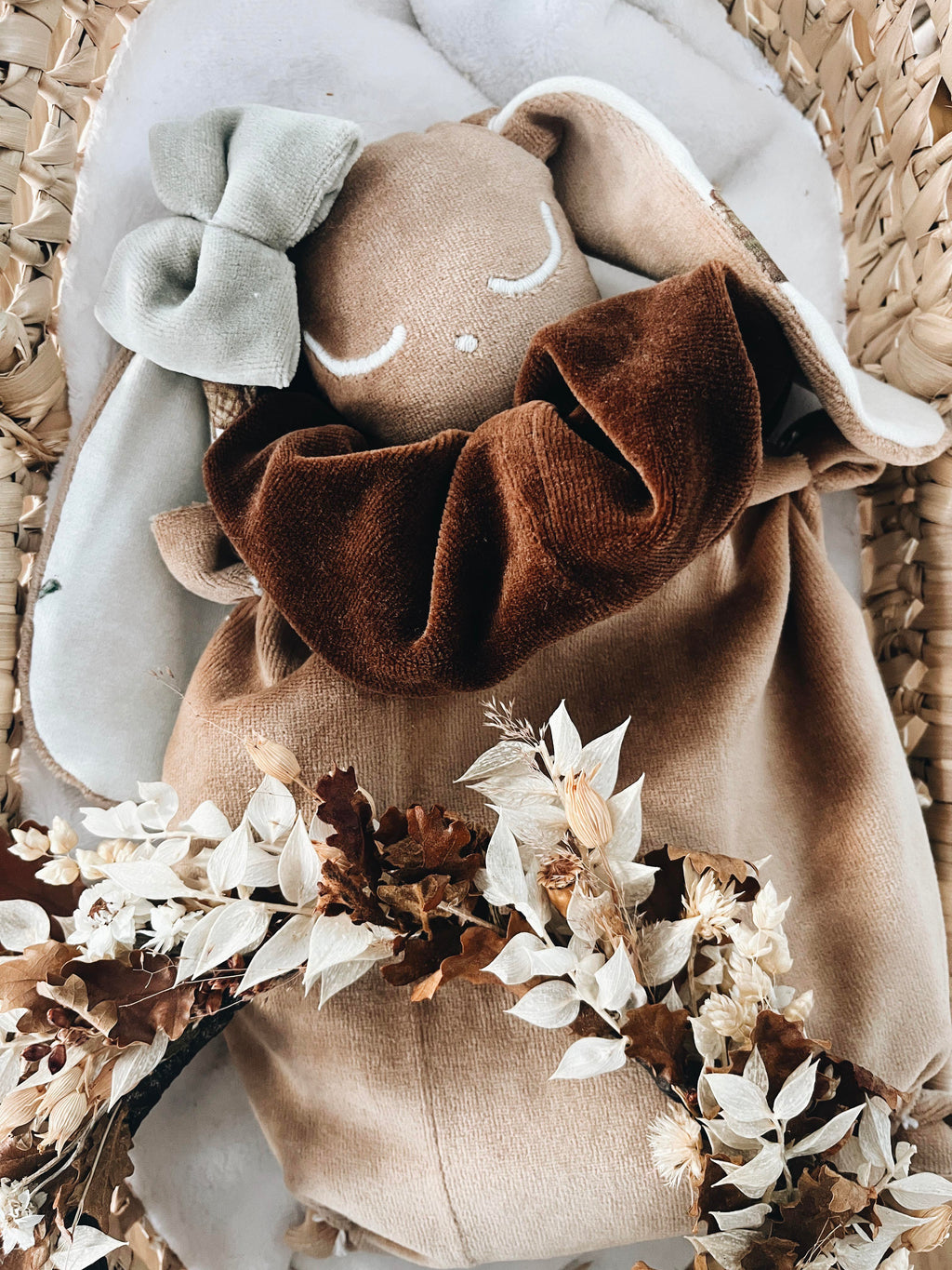 Bouillotte noyaux de cerise velours - Acorns and Leaves