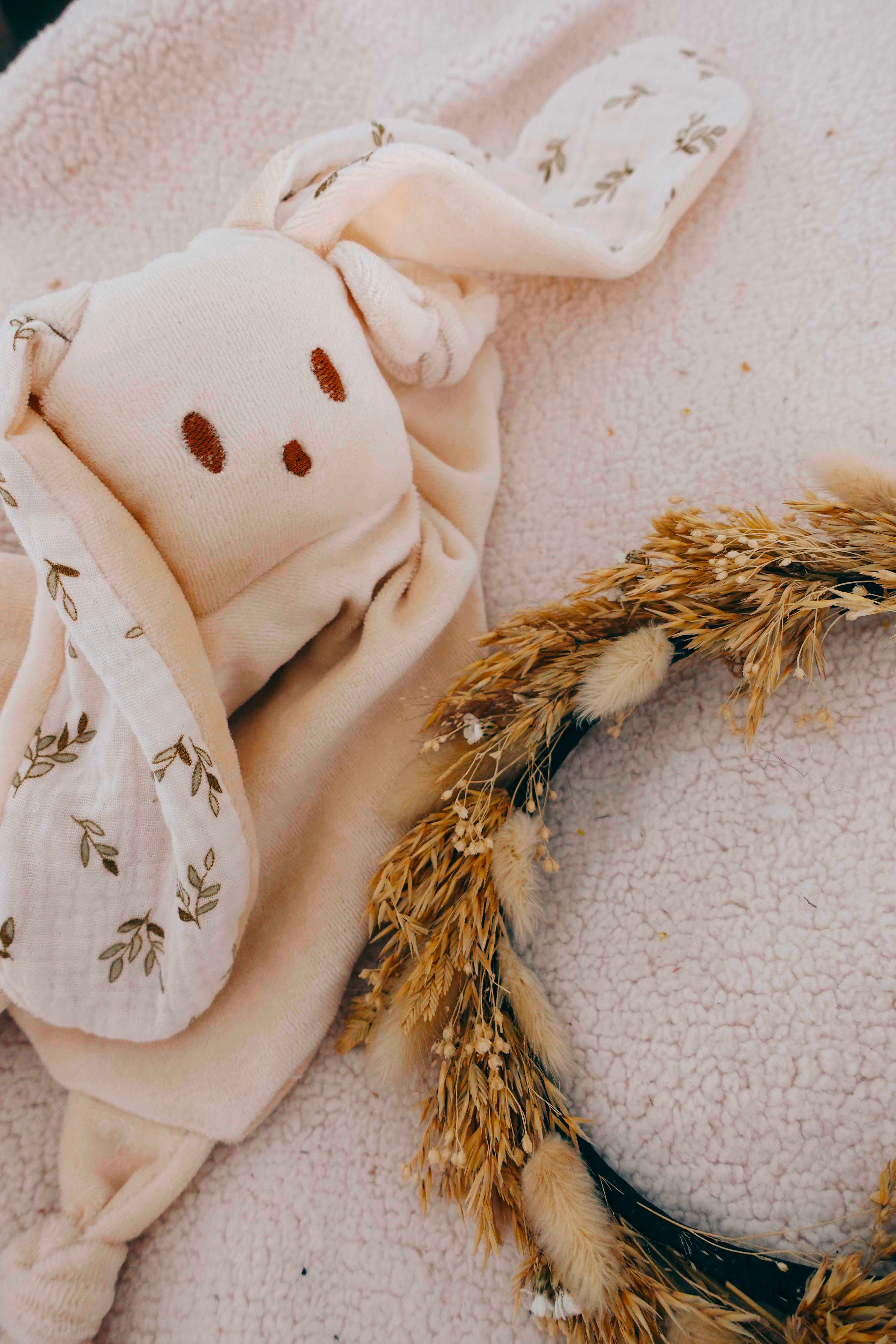 Doudou Velours Câlin Noeuds - Petit Feuillage