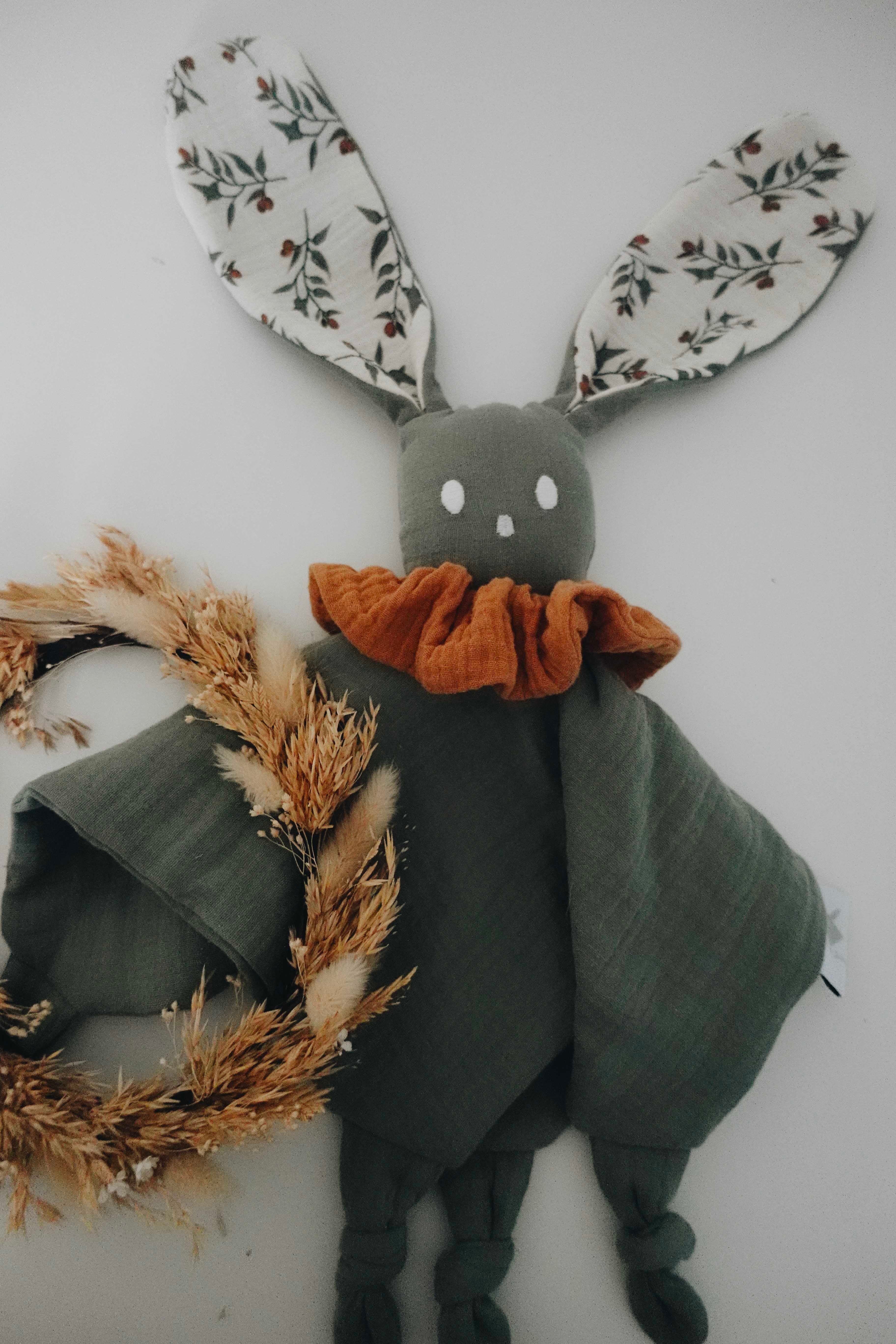 Doudou Lange Câlin Noeuds - Clémentines
