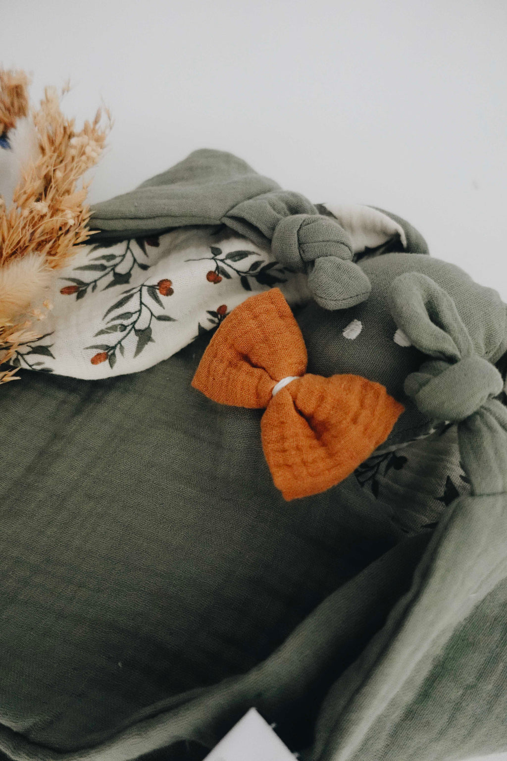 Doudou Lange Câlin Noeuds - Clémentines