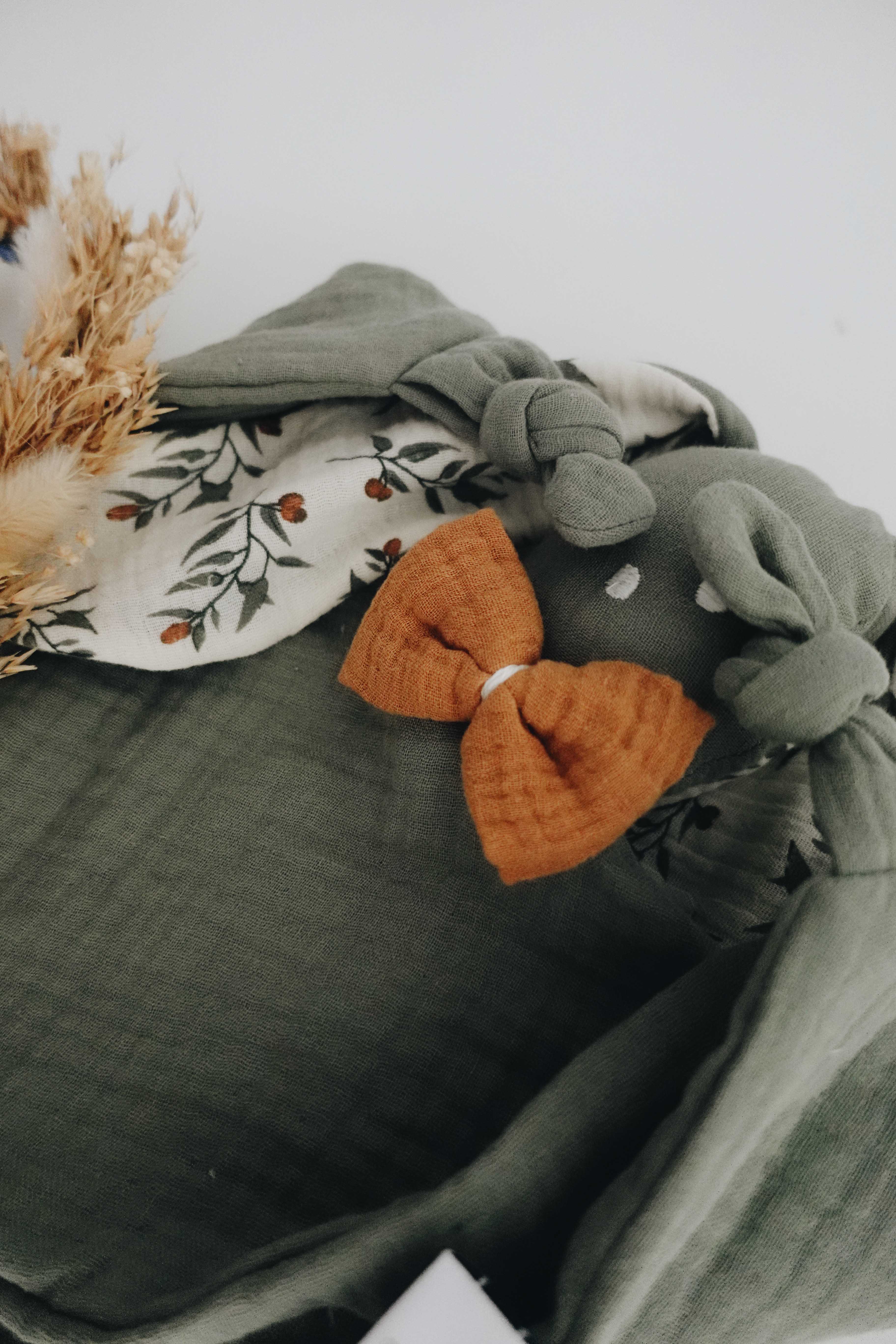 Doudou Lange Câlin Noeuds - Clémentines