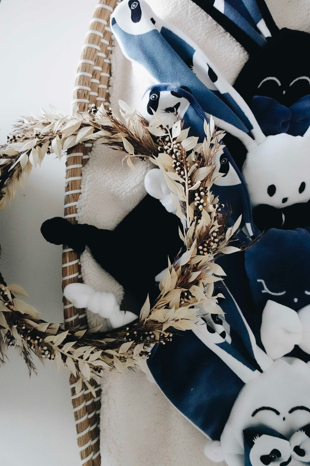 Doudou Velours Classique Noeuds - Pandas